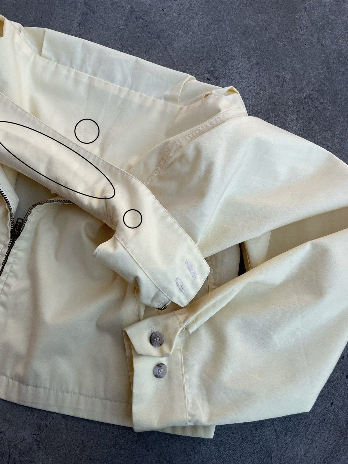 London Fog 1960s London Fog on Talon Zipper: Vintage Pastel Yellow Jack Size US M / EU 48-50 / 2 - 10 Thumbnail