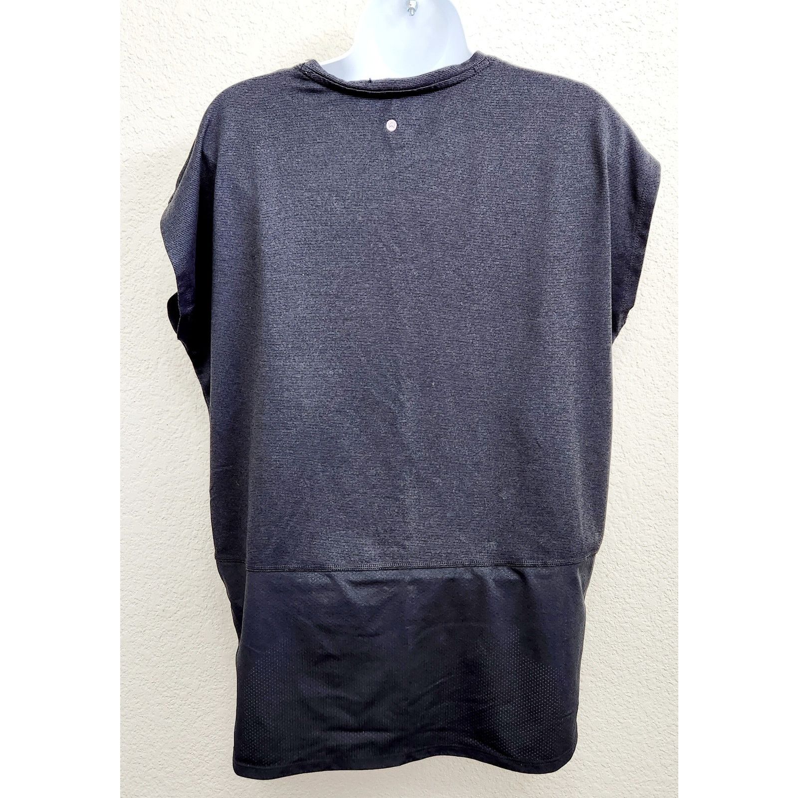 Other Well + Calm Gray Charcoal Short Cap Sleeves Top Medium Soft Size M / US 6-8 / IT 42-44 - 3 Thumbnail
