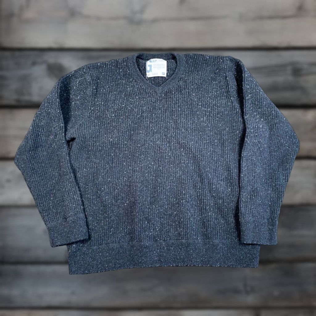 Gap Gap Heavyweight Knit Sweater 2XL Dark Gray Casual Pullover Men Size US XXL / EU 58 / 5 - 1 Thumbnail