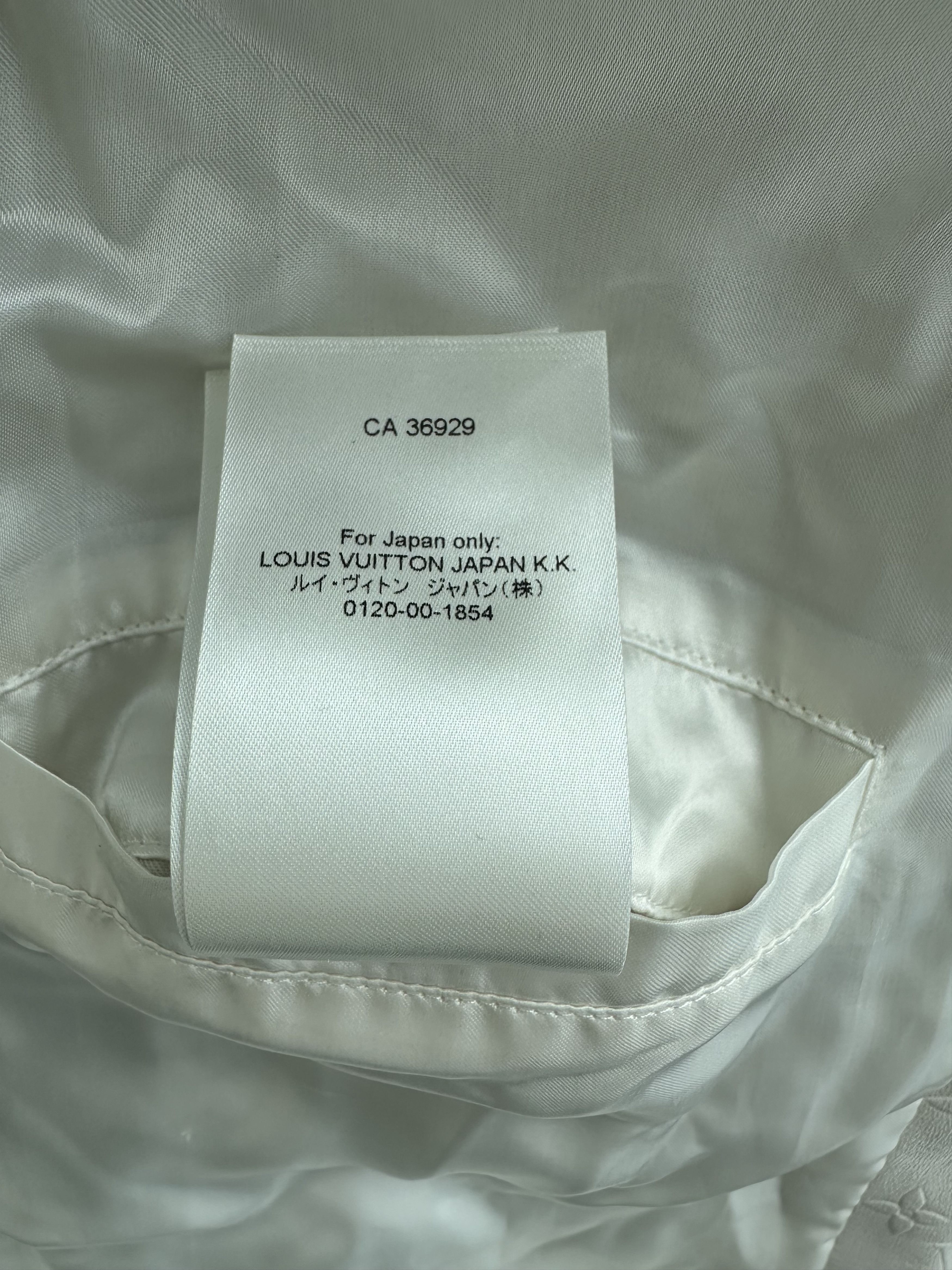 Louis Vuitton Louis Vuitton White Monogram Mix Leather Jacket Size US XXL / EU 58 / 5 - 10 Thumbnail