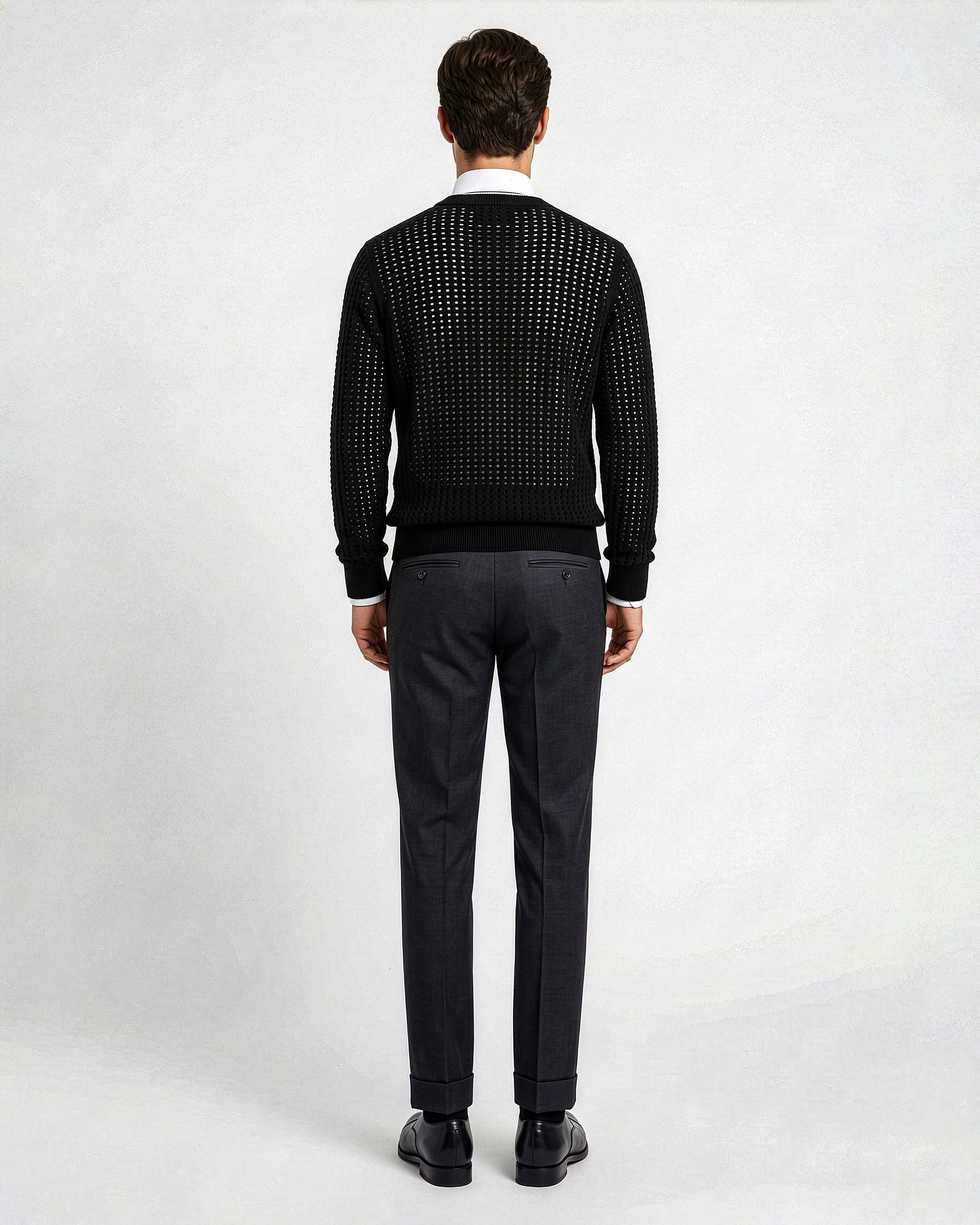 Bottega Veneta Rare 100% Silk Pointelle Grail Size US L / EU 52-54 / 3 - 4 Thumbnail
