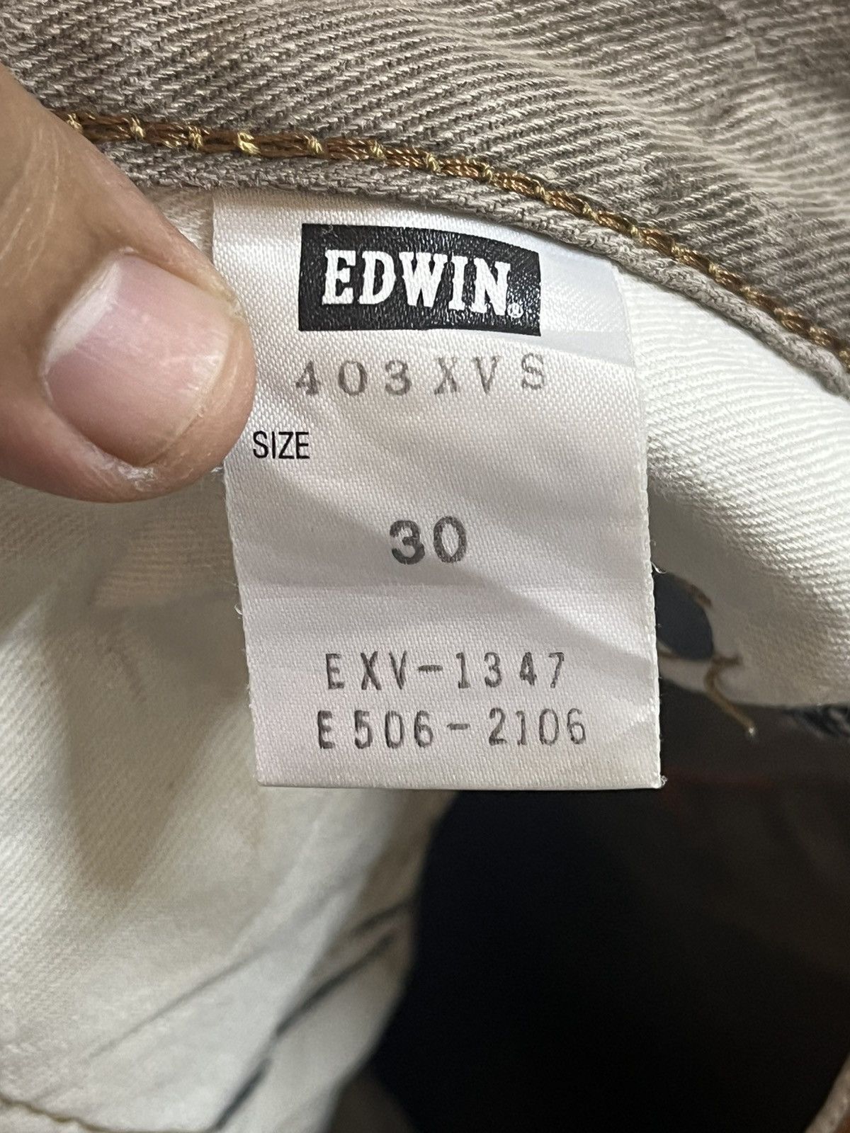 Edwin Vintage Edwin Exclusive Vintahg Straight Loose Denim Size US 30 / EU 46 - 10 Thumbnail
