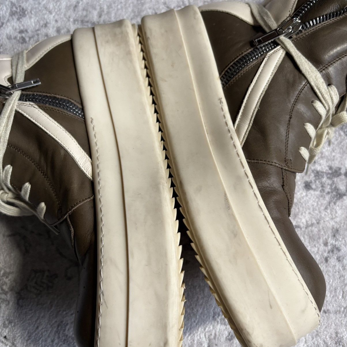 Rick Owens SS25 Hollywood Mega Bumper Geobasket Sneakers