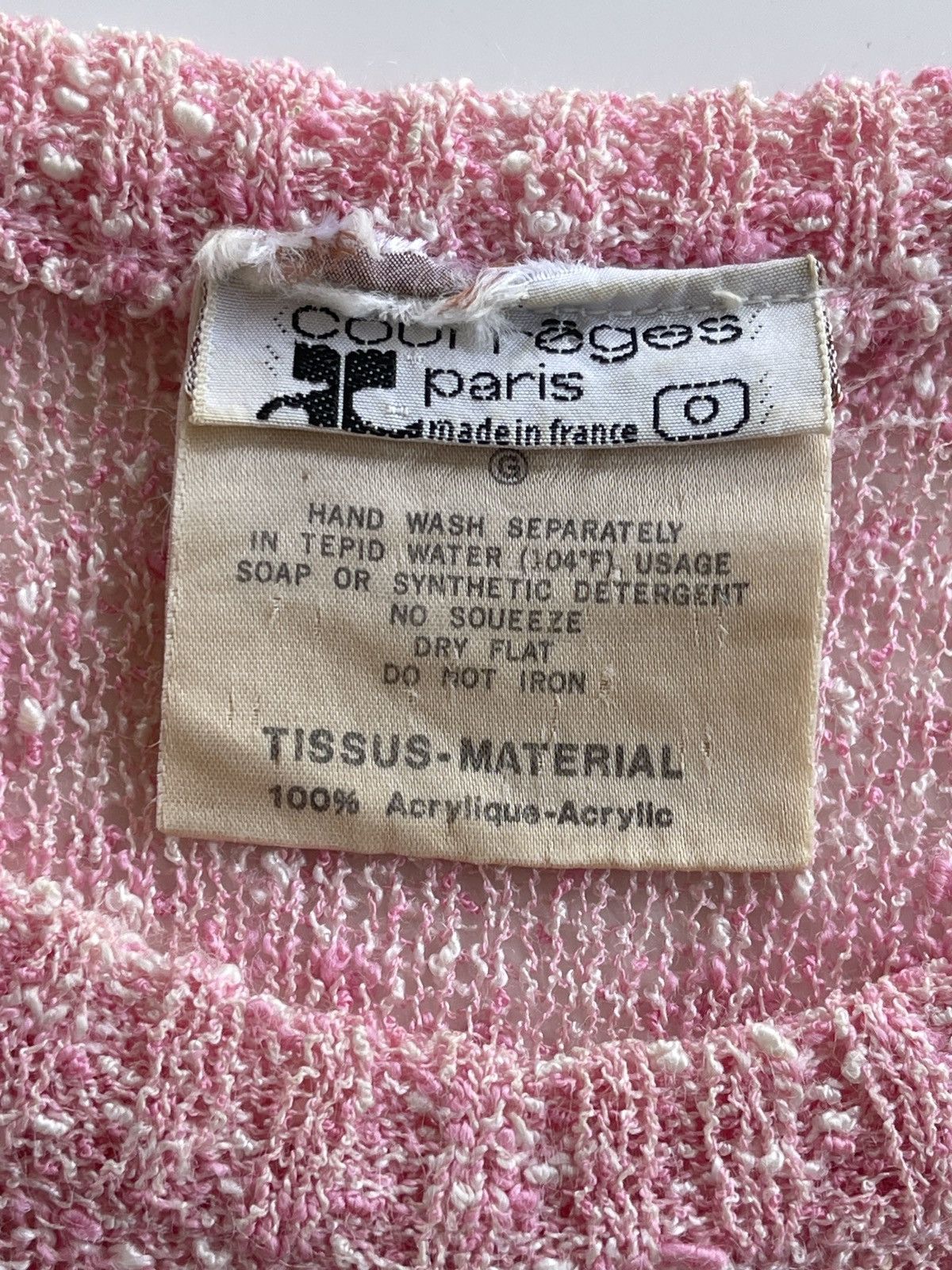 Courreges 80s Courreges Tissus Knit Top Size S / US 4 / IT 40 - 7 Thumbnail