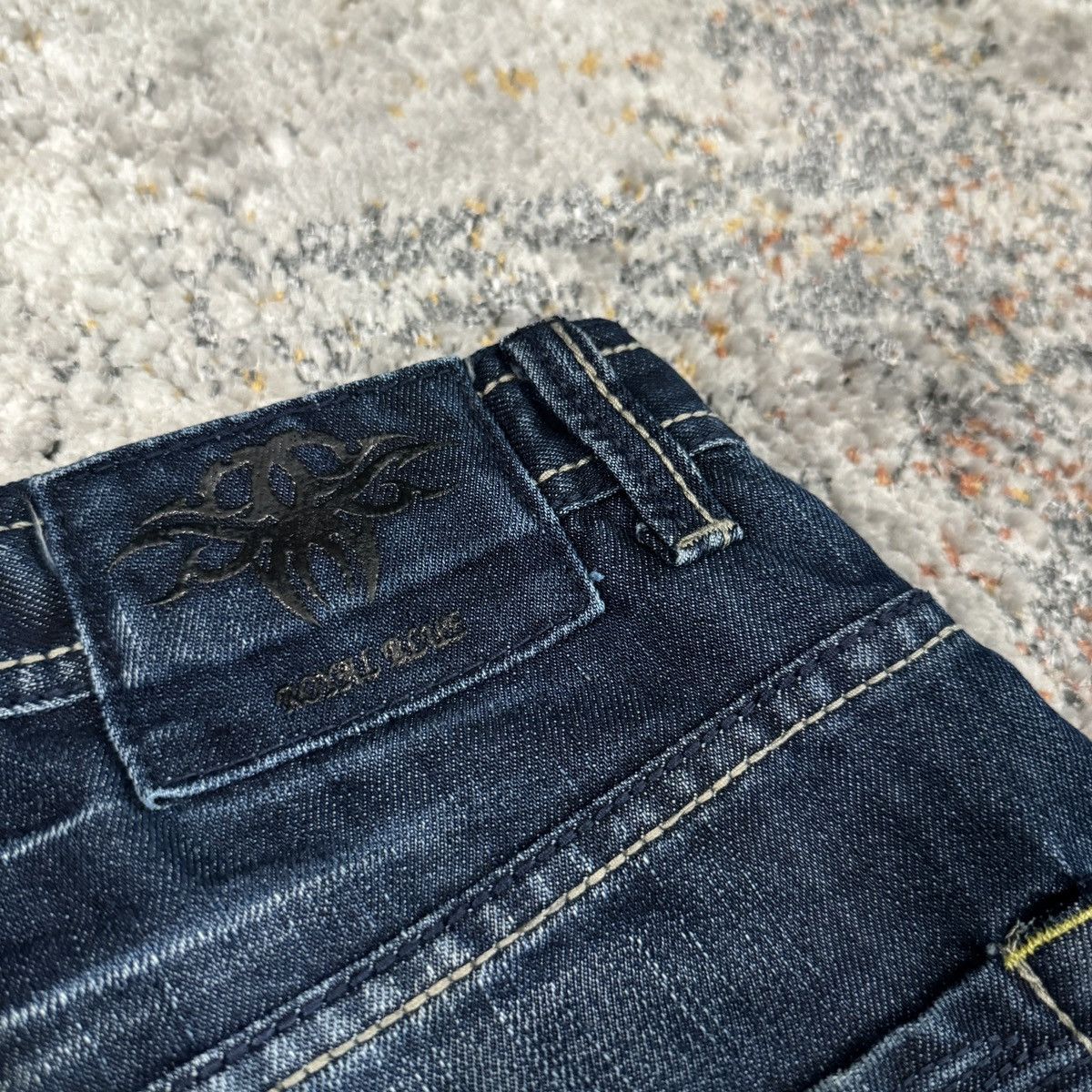 JNCO × Japanese Brand × Vintage Crazy Vintage y2k Royal blue cyber sigilism baggy jeans Size US 34 / EU 50 - 4 Thumbnail