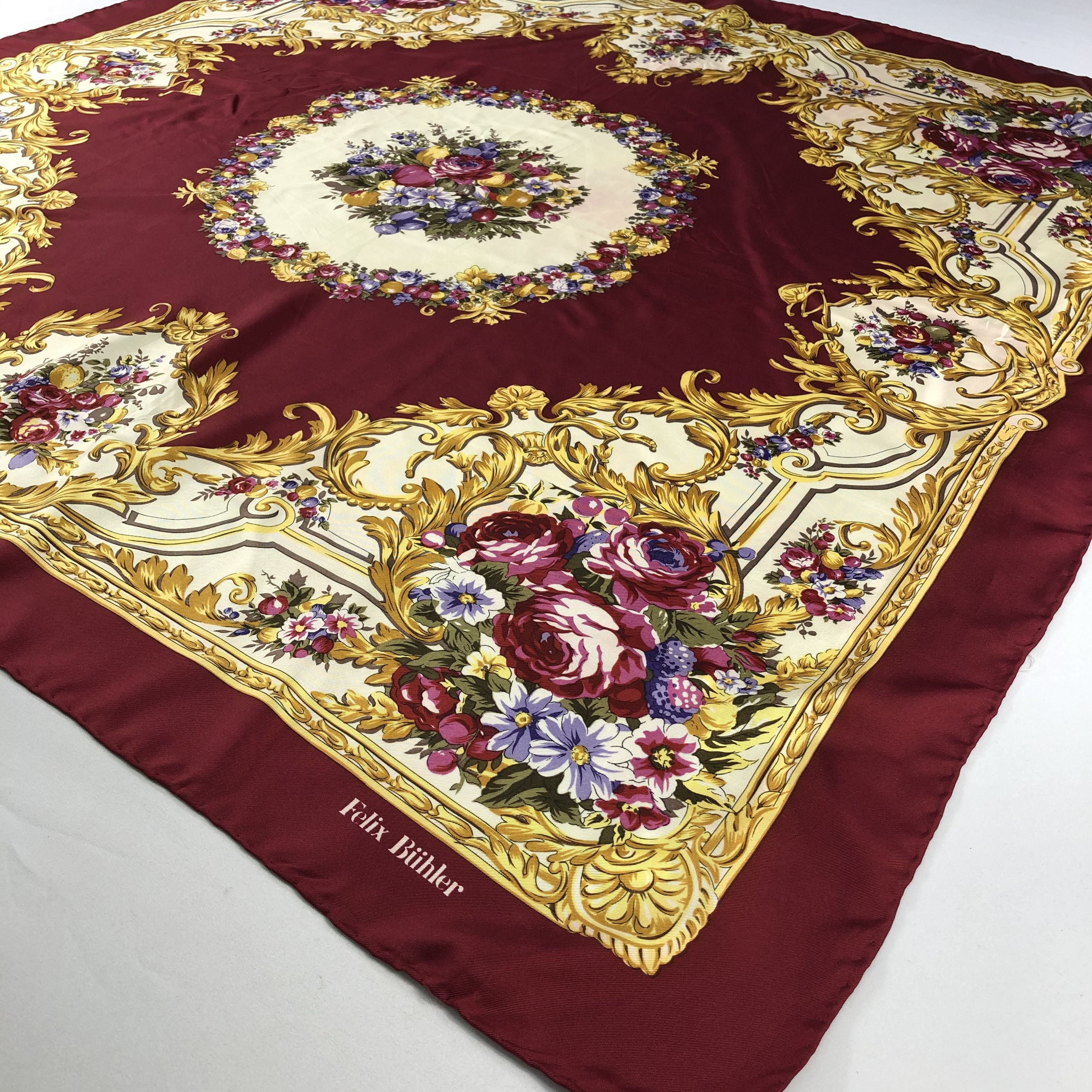 Vintage Vintage Felix Buhler Silk Scarf Size ONE SIZE - 3 Thumbnail