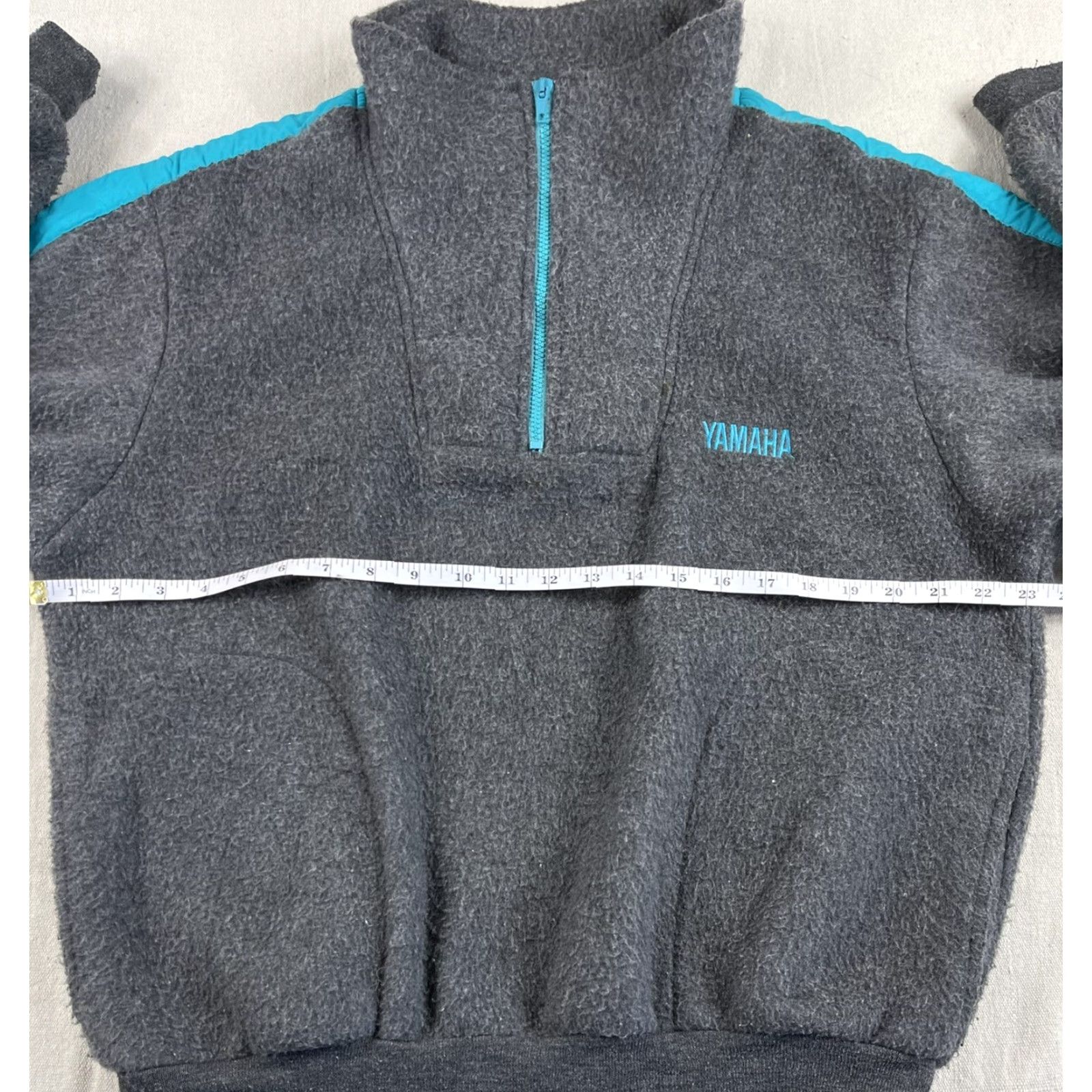 Yamaha VINTAGE Yamaha Sweatshirt 1/4 Zip Pullover Adult Large Gray 90s Racing Motocross USA Mens Size US L / EU 52-54 / 3 - 5 Thumbnail