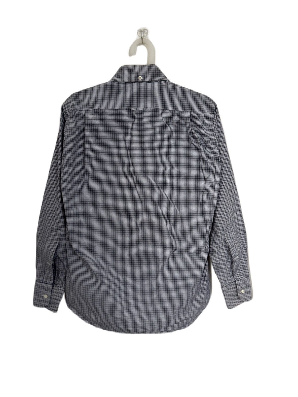 Thom Browne Thom Browne Navy Gingham Button-Down Oxford Shirt Size US S / EU 44-46 / 1 - 3 Thumbnail