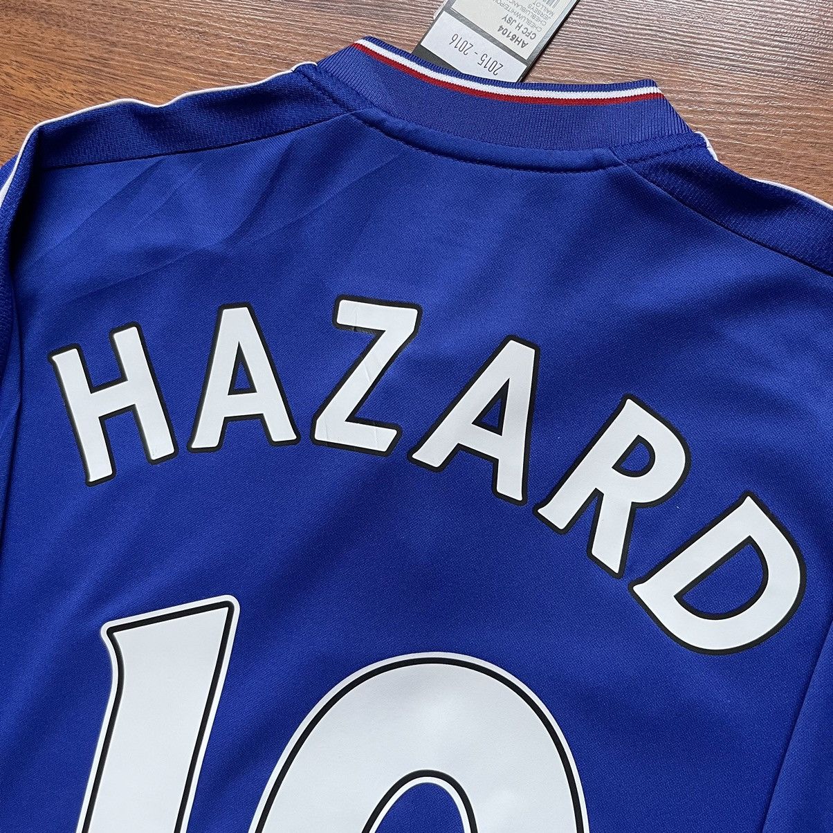 Adidas CHELSEA ADIDAS 2014/2015 FOOTBALL HOME JERSEY #10 HAZARD Size US M / EU 48-50 / 2 - 12 Thumbnail