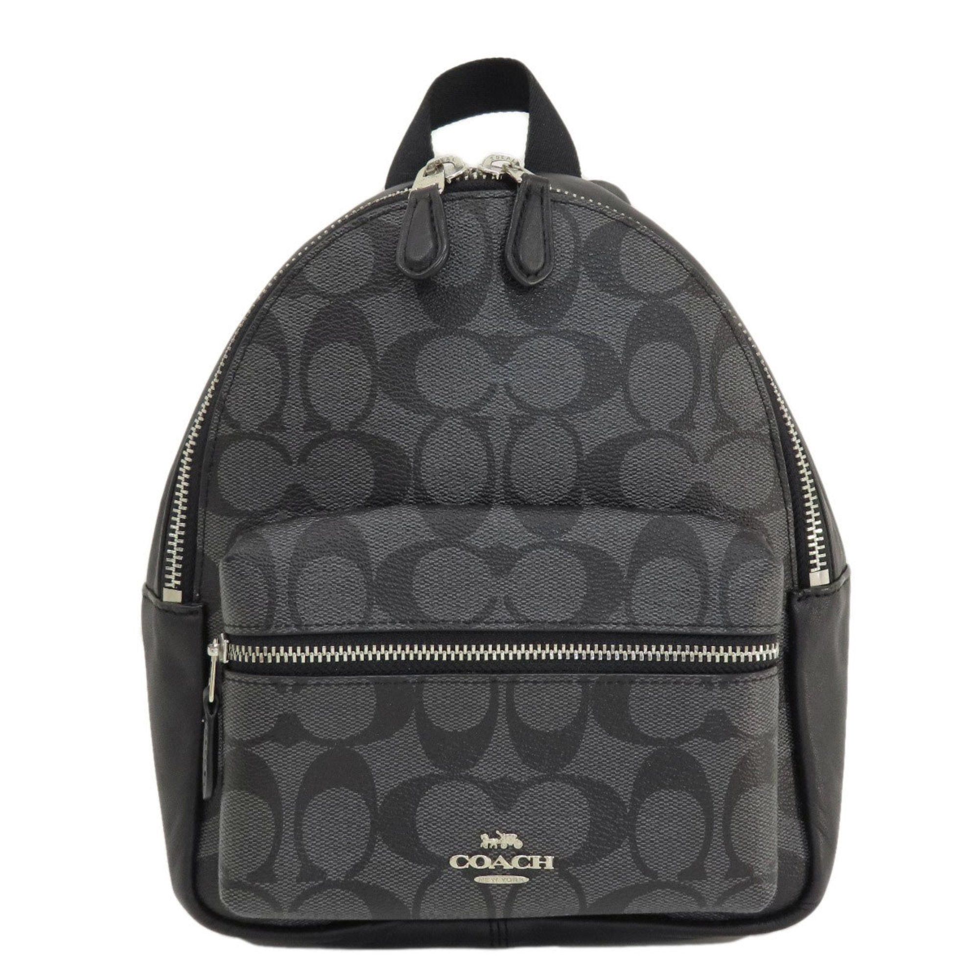 image of Coach F58315 Signature Backpack/daypack Pvc Women's in Black