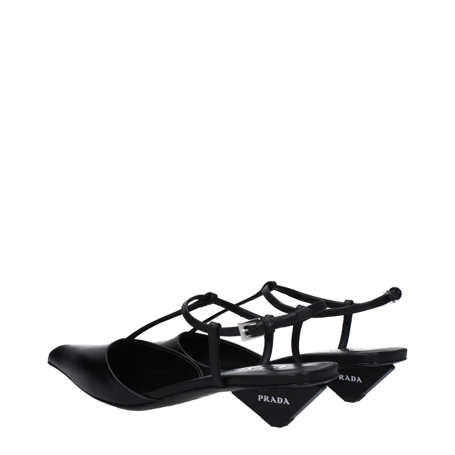 Prada ob1o1e1124 Leather Sandals in Black Size US 7.5 / IT 37.5 - 4 Thumbnail