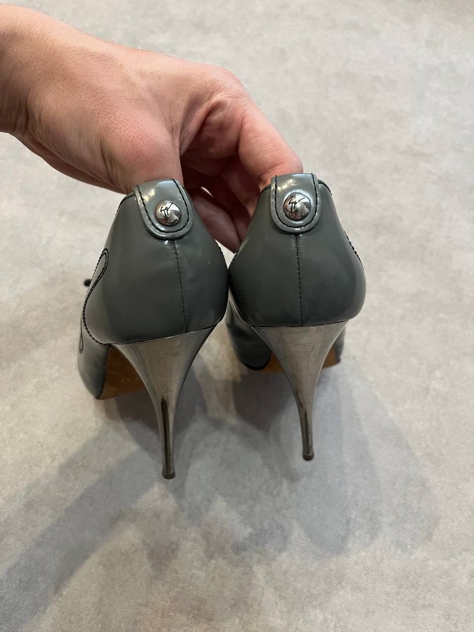 Giuseppe Zanotti Giuseppe Zanotti Open Women`s Rare Pumps Heels Gray 39 US 9 Size US 9 / IT 39 - 8 Thumbnail