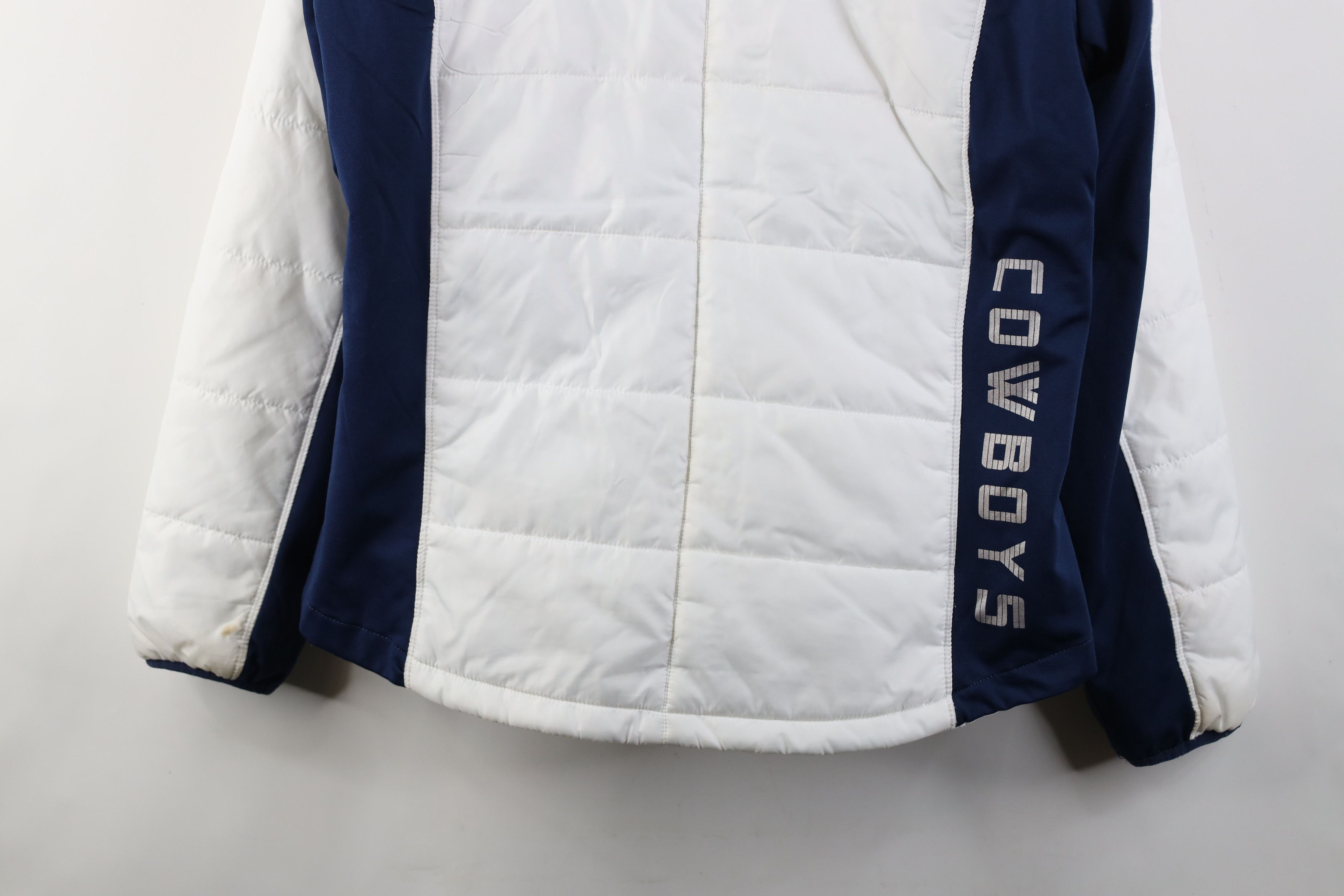 Vintage Vintage Y2K NFL Dallas Cowboys Football Hooded Puffer Jacket Size XXL / US 16-18 / IT 52-54 - 16 Thumbnail