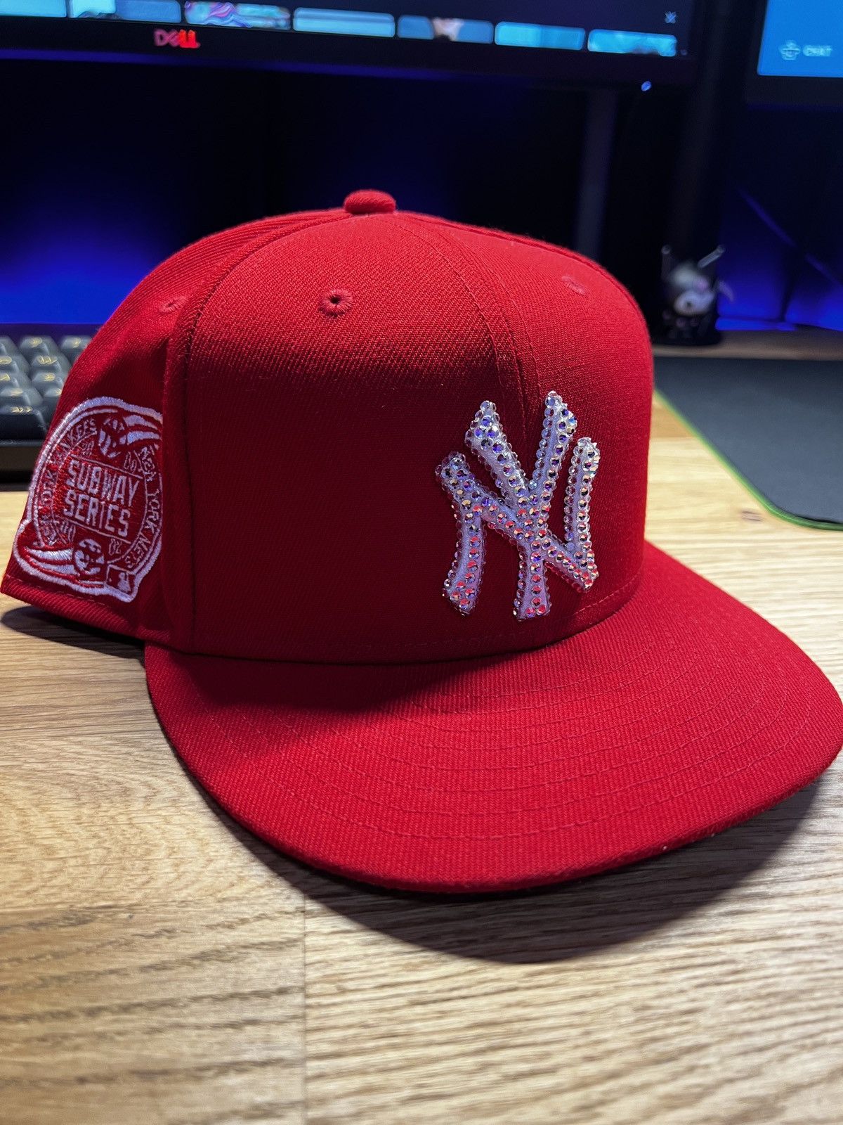 New Era New York Yankees Swarovski Crystal New York Yankees Fitted Hat Grailed