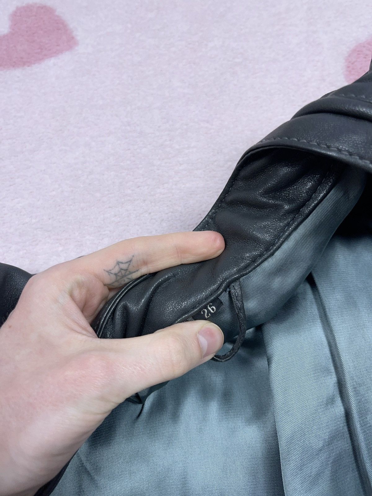 Genuine Leather ➕ vintage gray genuine leather boxy racing moto jacket opium Size US L / EU 52-54 / 3 - 5 Thumbnail
