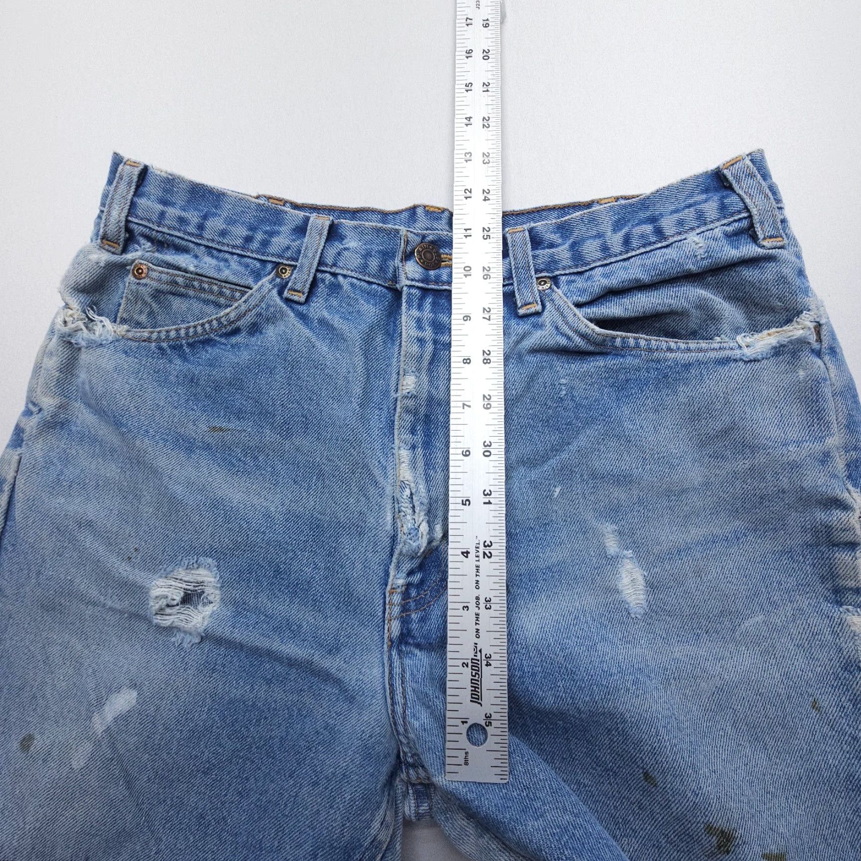 JCPenney VTG JCPenney Plain Pockets Jeans Mens 31 x 29 Bootcut 5-Pocket Denim Blue 90s 80s USA Regular Mens Size US 31 - 6 Thumbnail