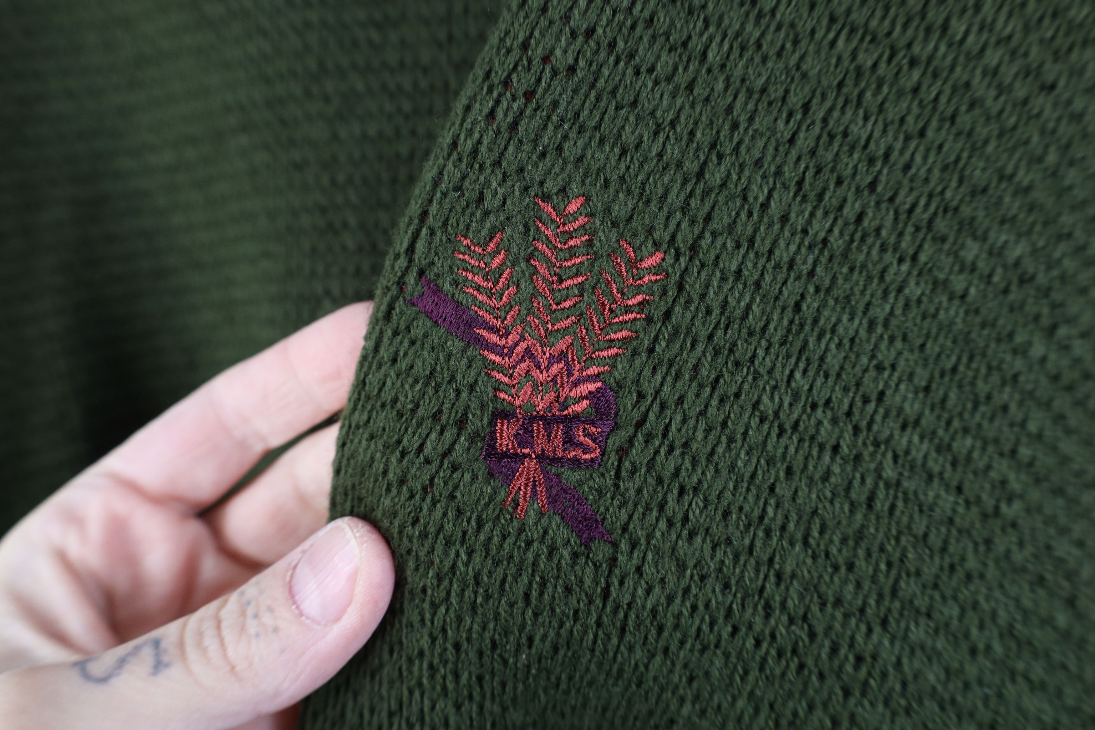 Vintage Vintage 90s Streetwear Geometric Knit Crewneck Sweater Size US L / EU 52-54 / 3 - 4 Thumbnail