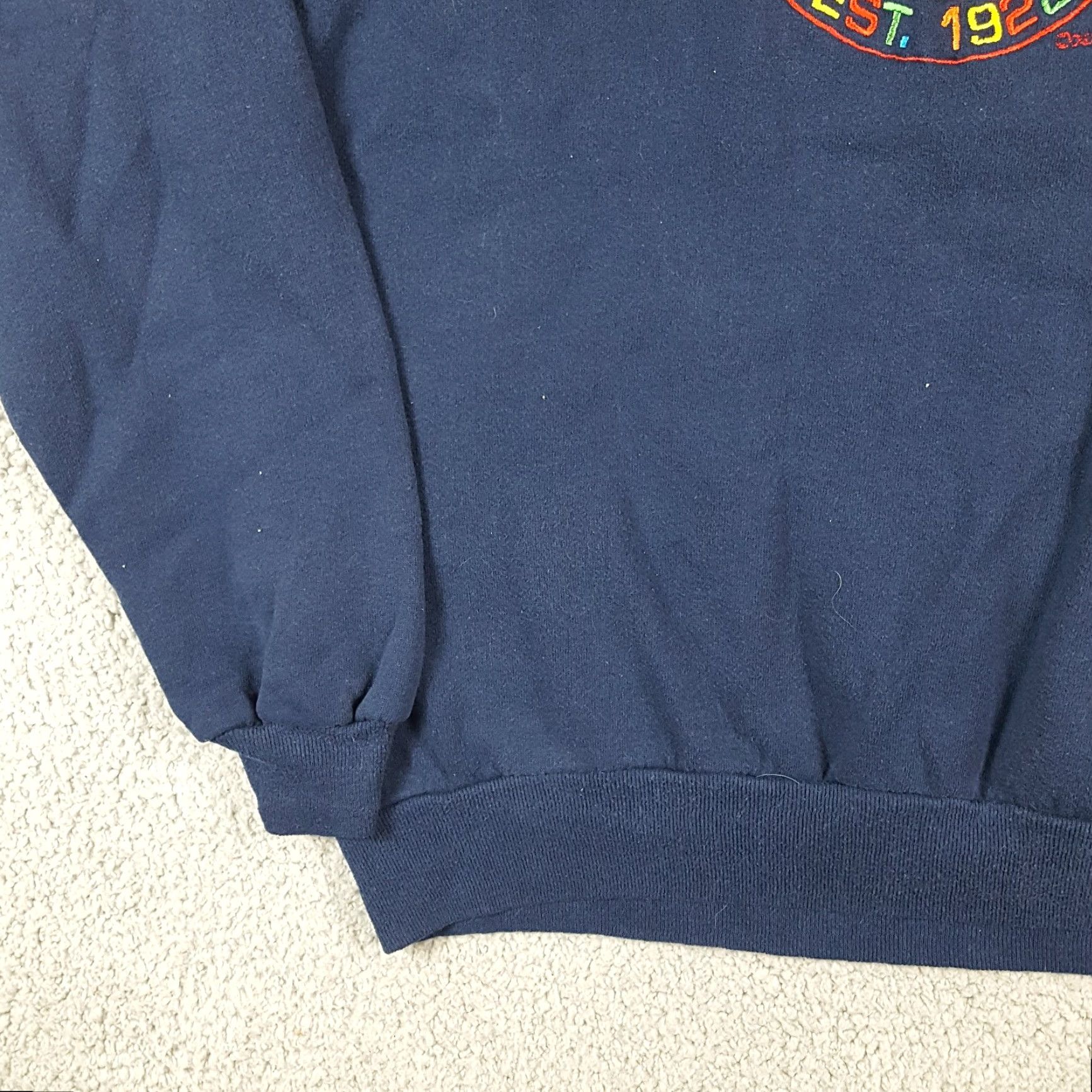 Mickey Unlimited VINTAGE Mickey Unlimited Sweatshirt XL Crewneck Pullover Blue Embroidered 90s Cartoon USA Men Size US XL / EU 56 / 4 - 4 Thumbnail
