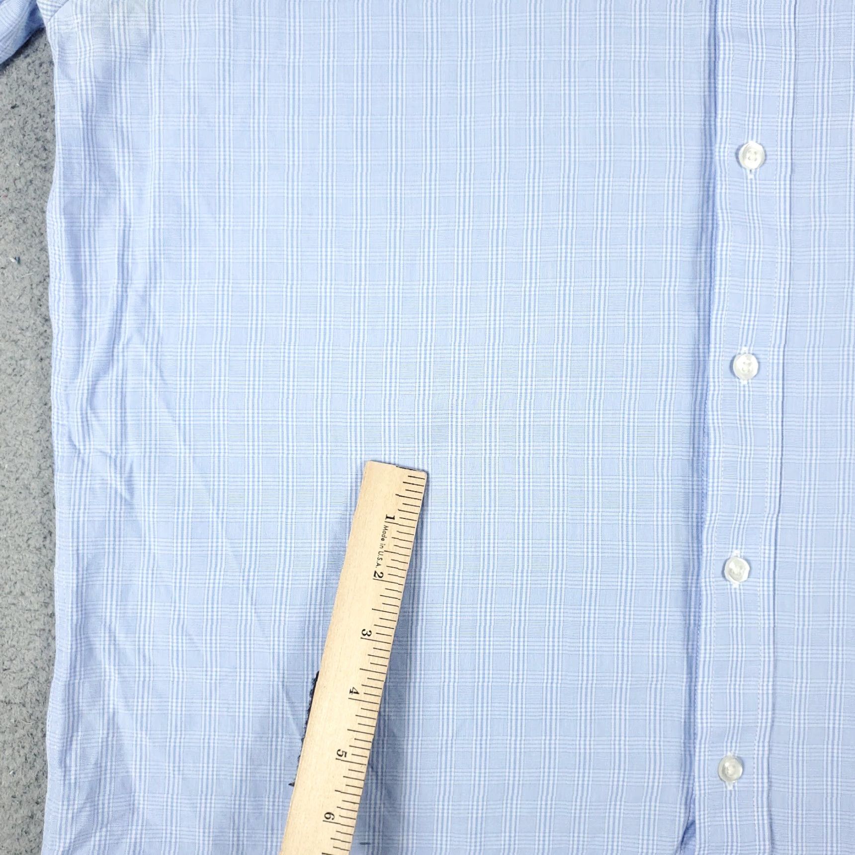 Nautica Nautica Dress Shirt Mens 16.5 Blue Plaid Long Sleeve Button Up Shirt California Classic Brand Nautica Mens 16.5 Blue Plaid Dress Shirt Size 42R - 5 Thumbnail
