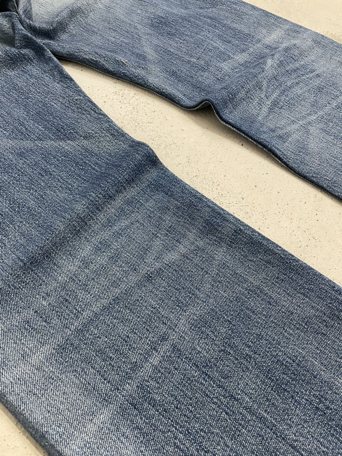 Levi's × Vintage Vintage Y2K Levis 501 Whisker Light Wash Minor Distressed Size US 32 / EU 48 - 14 Thumbnail