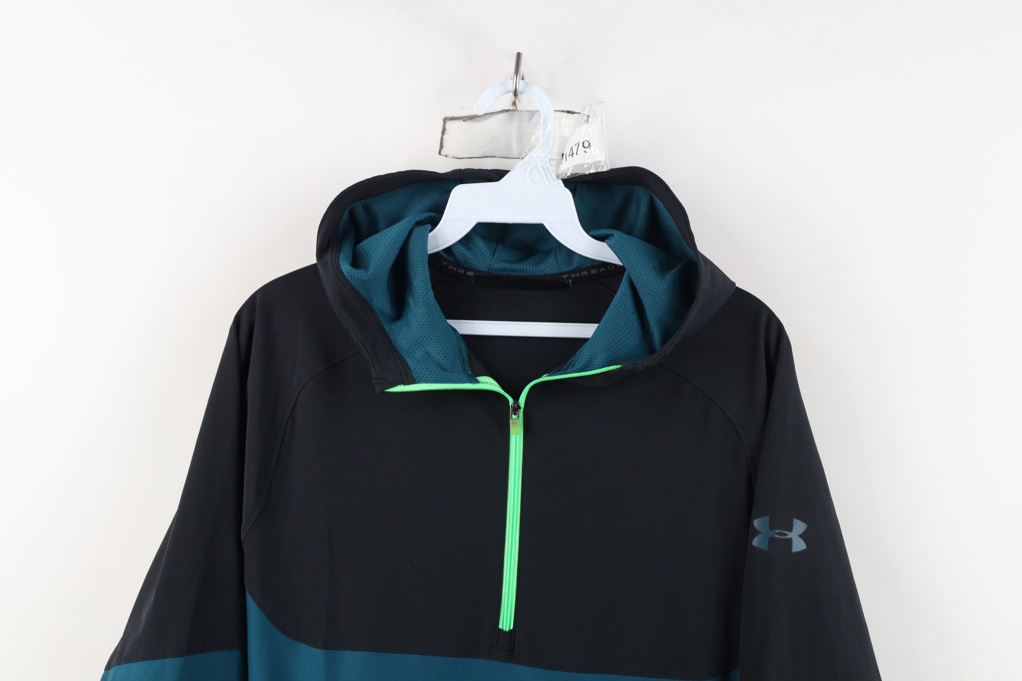 Under Armour Under Armour Color Block Half Zip Hooded Jacket Fitted Size US M / EU 48-50 / 2 - 2 Thumbnail
