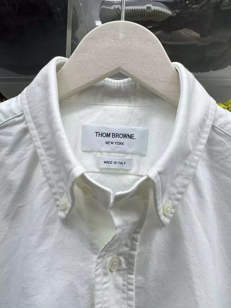 Thom Browne Thom Browne Oxford long-sleeved shirts Size US L / EU 52-54 / 3 - 3 Thumbnail