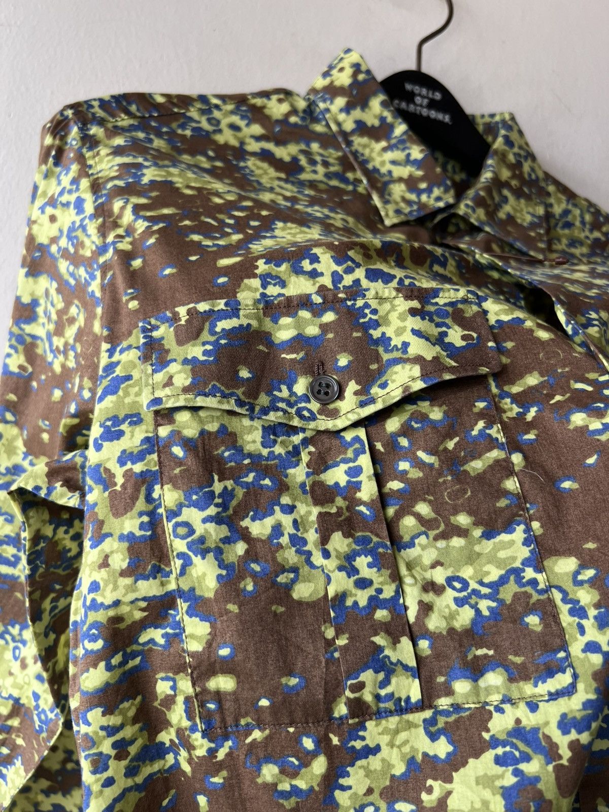 A.P.C. Vintage A.P.C. Made in France Camouflage Long Sleeve Shirt Size US M / EU 48-50 / 2 - 11 Thumbnail