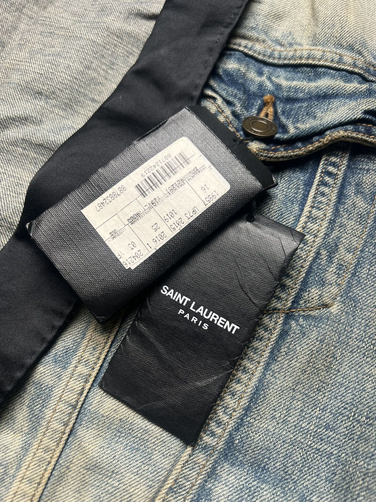 Saint Laurent Paris SS16 Saint Laurent by Hedi Slimane Denim Vest Size US XS / EU 42 / 0 - 6 Thumbnail