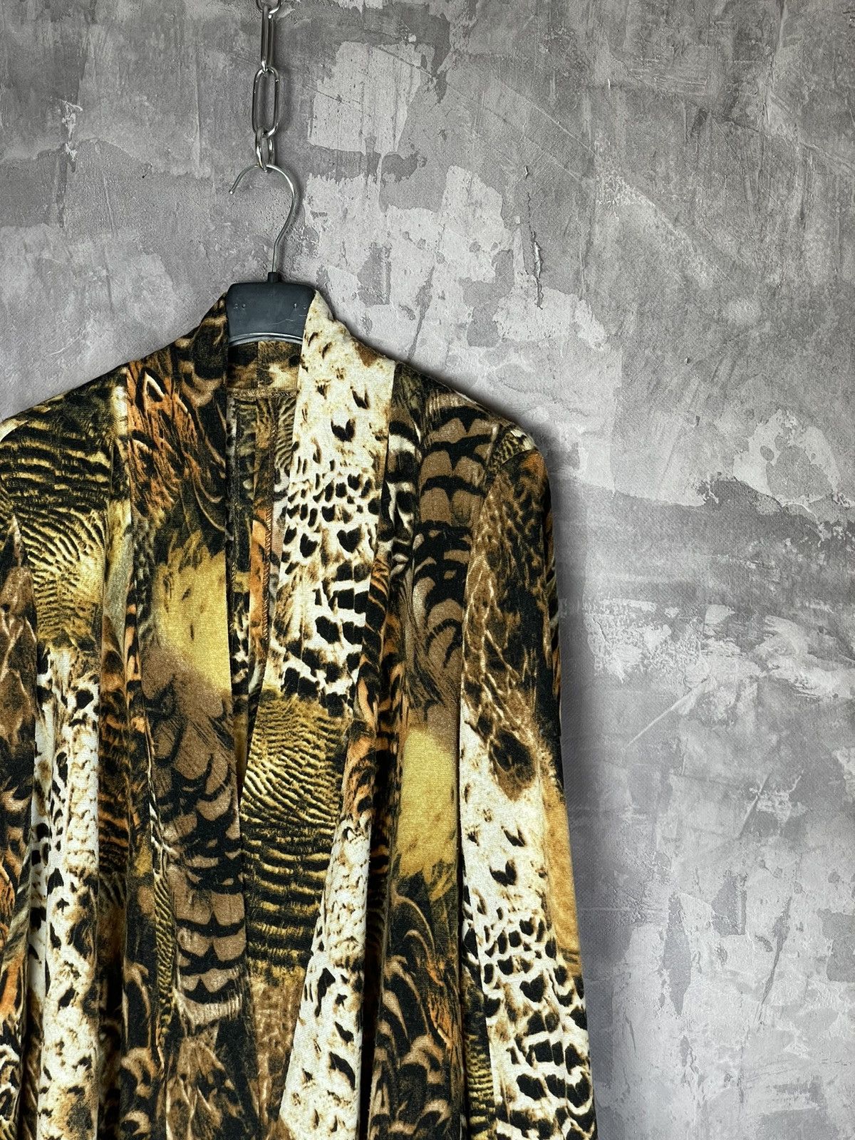 Vintage Avant Garde Y2K Style Leopard Sweater Cardigan Size L / US 10 / IT 46 - 4 Thumbnail