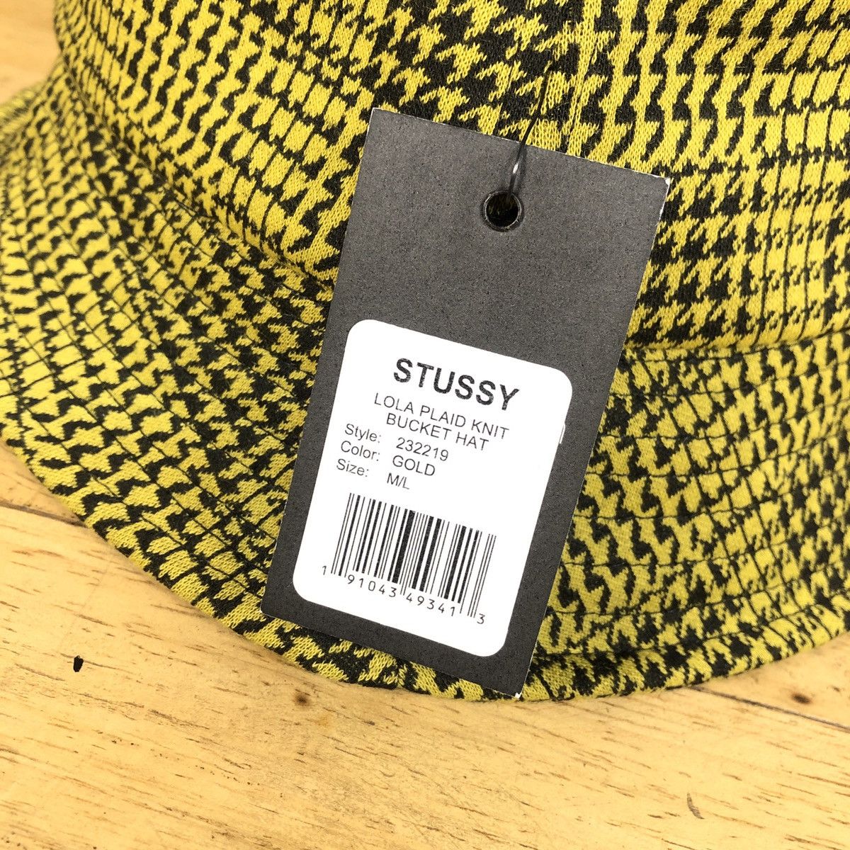 Stussy × Vintage Stussy Lola Plaid Knit Bucket Size ONE SIZE - 4 Thumbnail