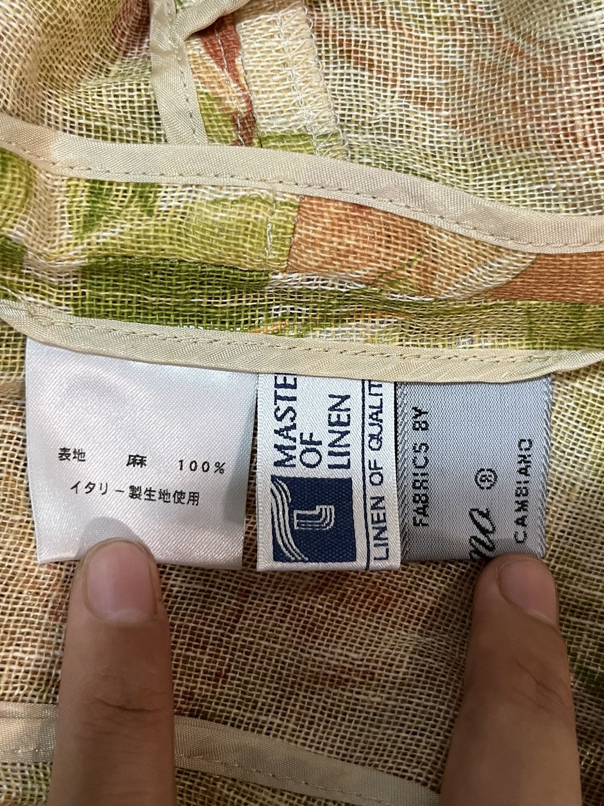Designer × Japanese Brand Mitsuko Ishihara Floral Pattern Linen Blazer Size L / US 10 / IT 46 - 8 Thumbnail