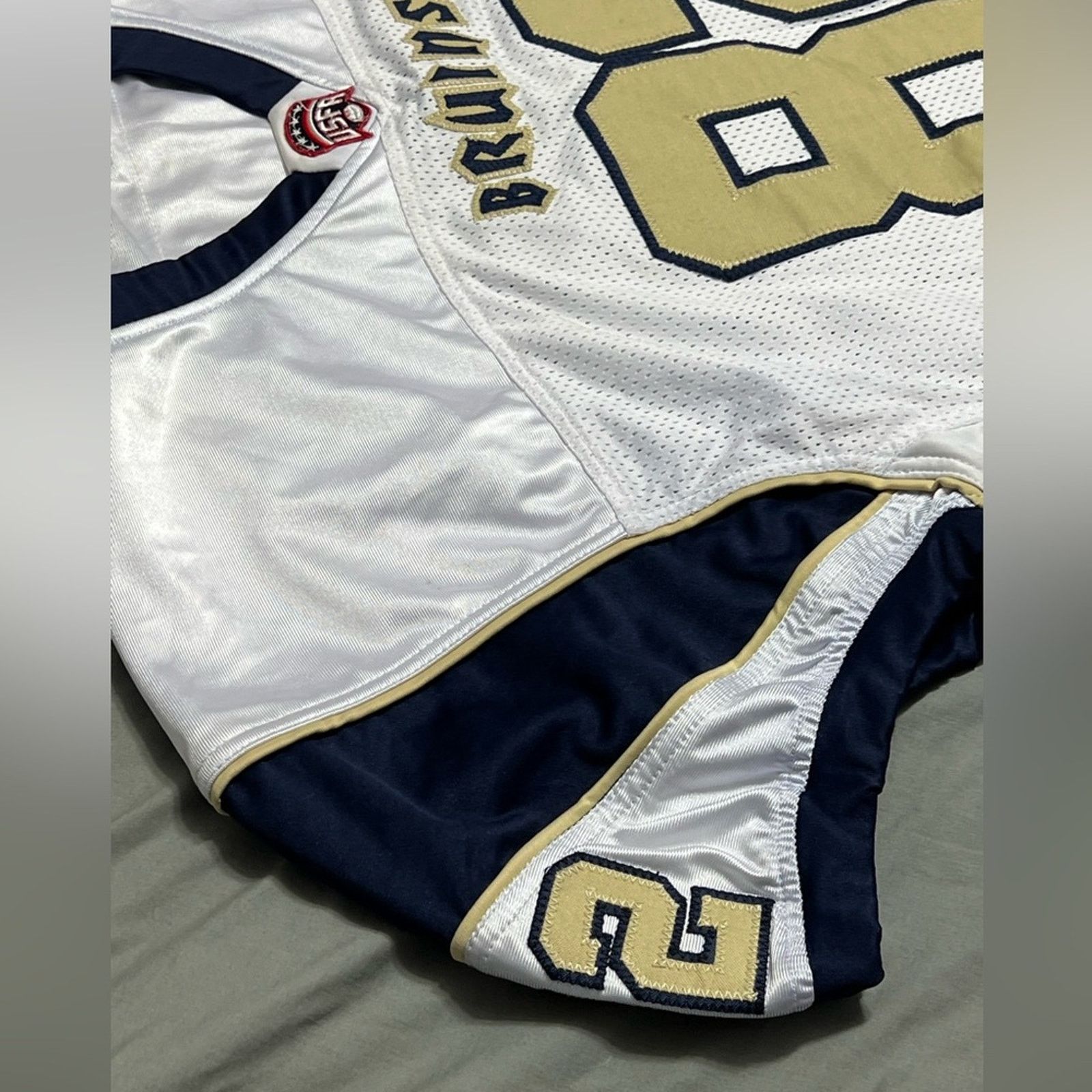 NFL USFA SEMI-PRO FOOTBALL GAME USED JERSEY #82 BROOKS 1/1 SZ XL Size US XL / EU 56 / 4 - 5 Thumbnail
