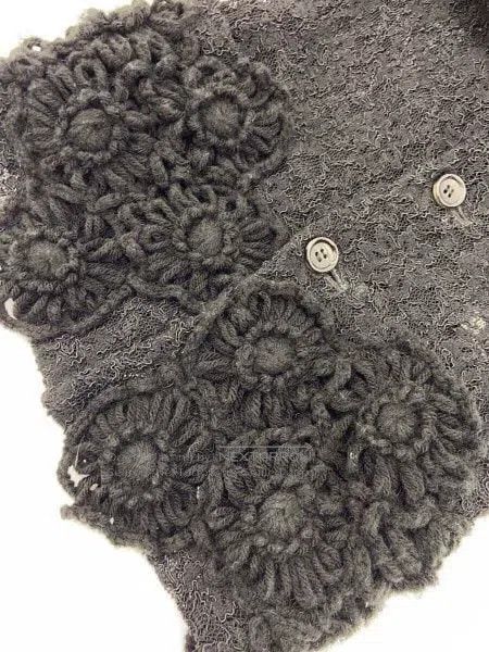 Comme des Garcons Comme Des Garcons Black woven flower openwork top Size XS / US 0-2 / IT 36-38 - 6 Thumbnail