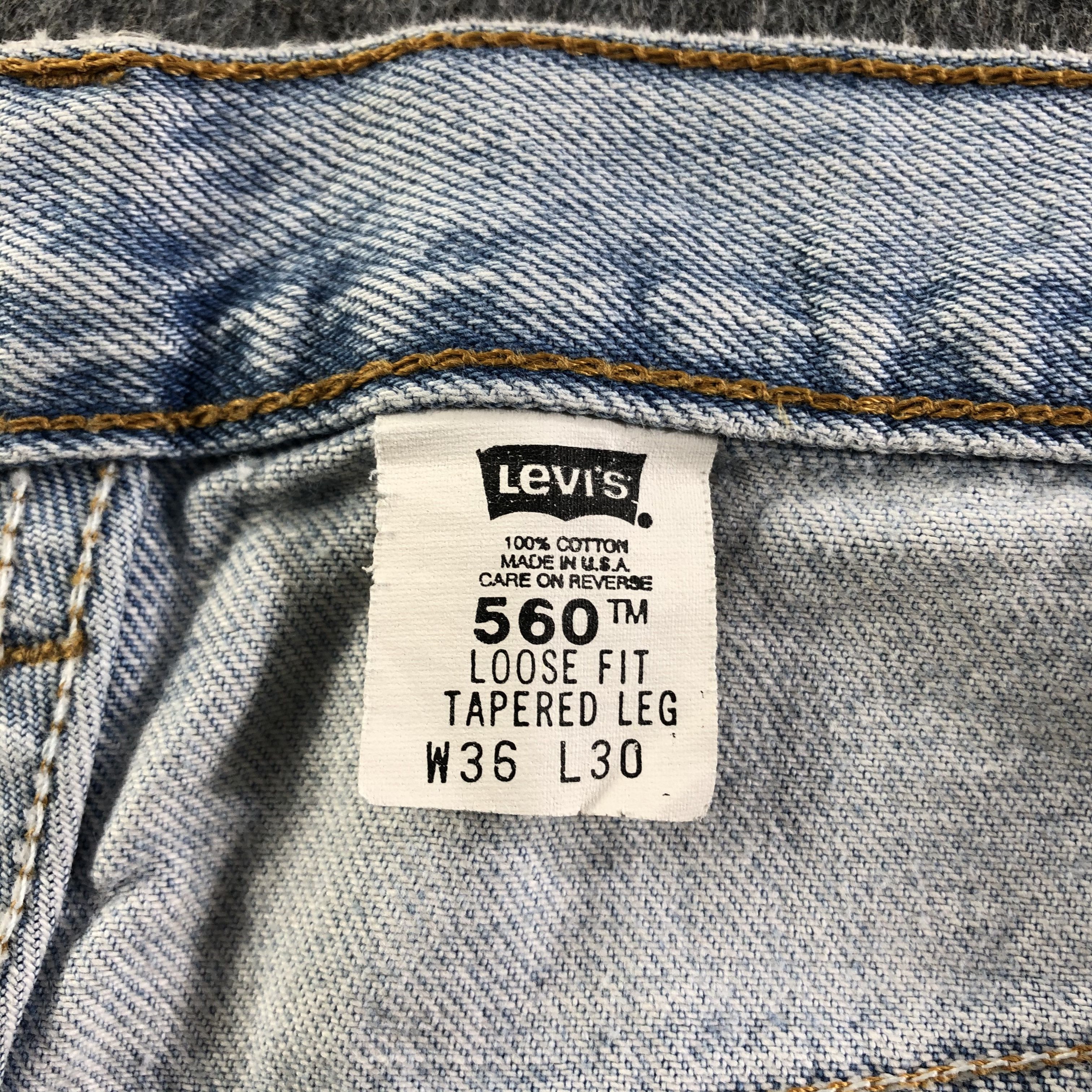 Levi's Vintage Light Wash Levis 560 Jeans-J3444 Size US 36 / EU 52 - 10 Thumbnail