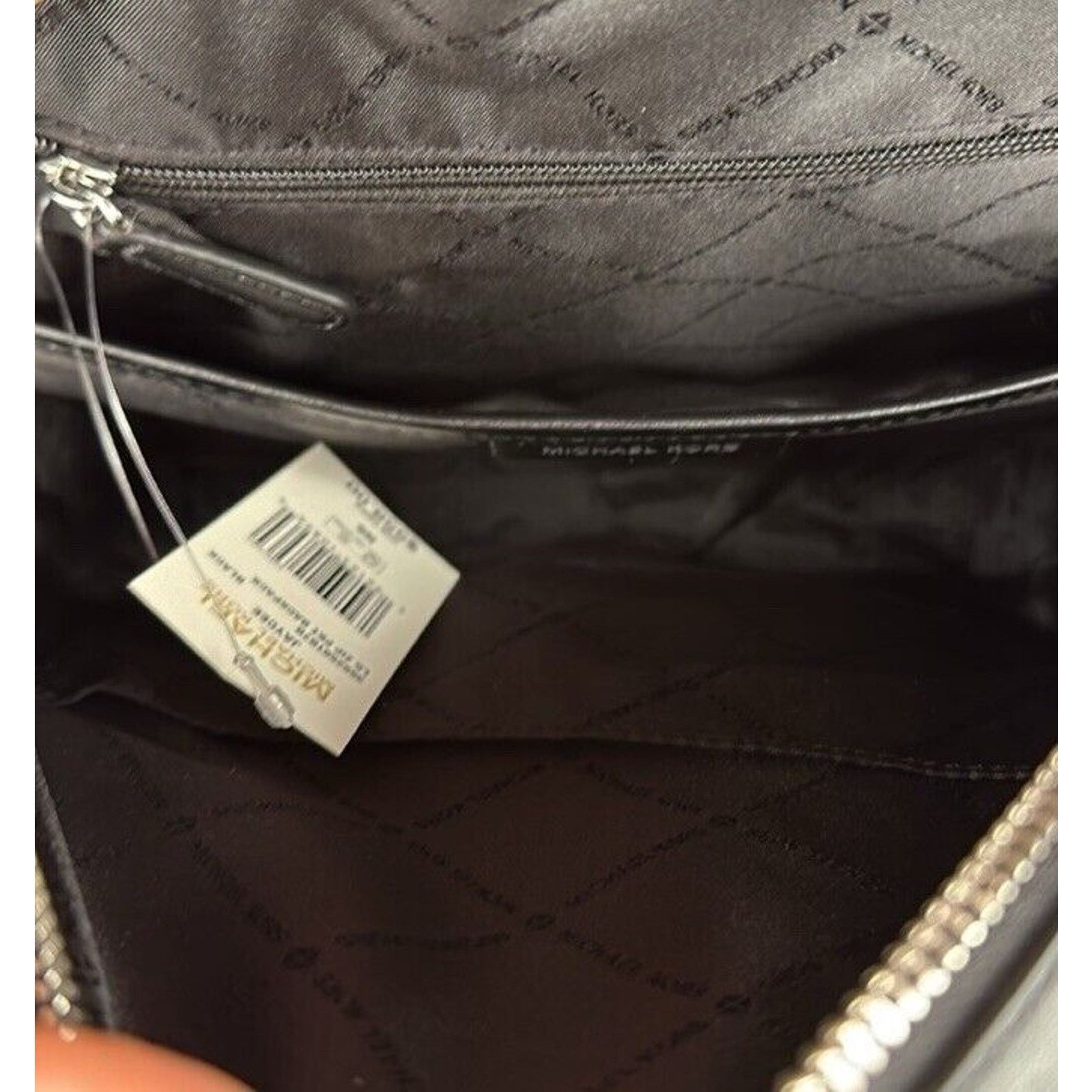 Michael Kors NWT Michael Kors Jaycee Large Backpack Logo MK Black Zip Size ONE SIZE - 9 Thumbnail
