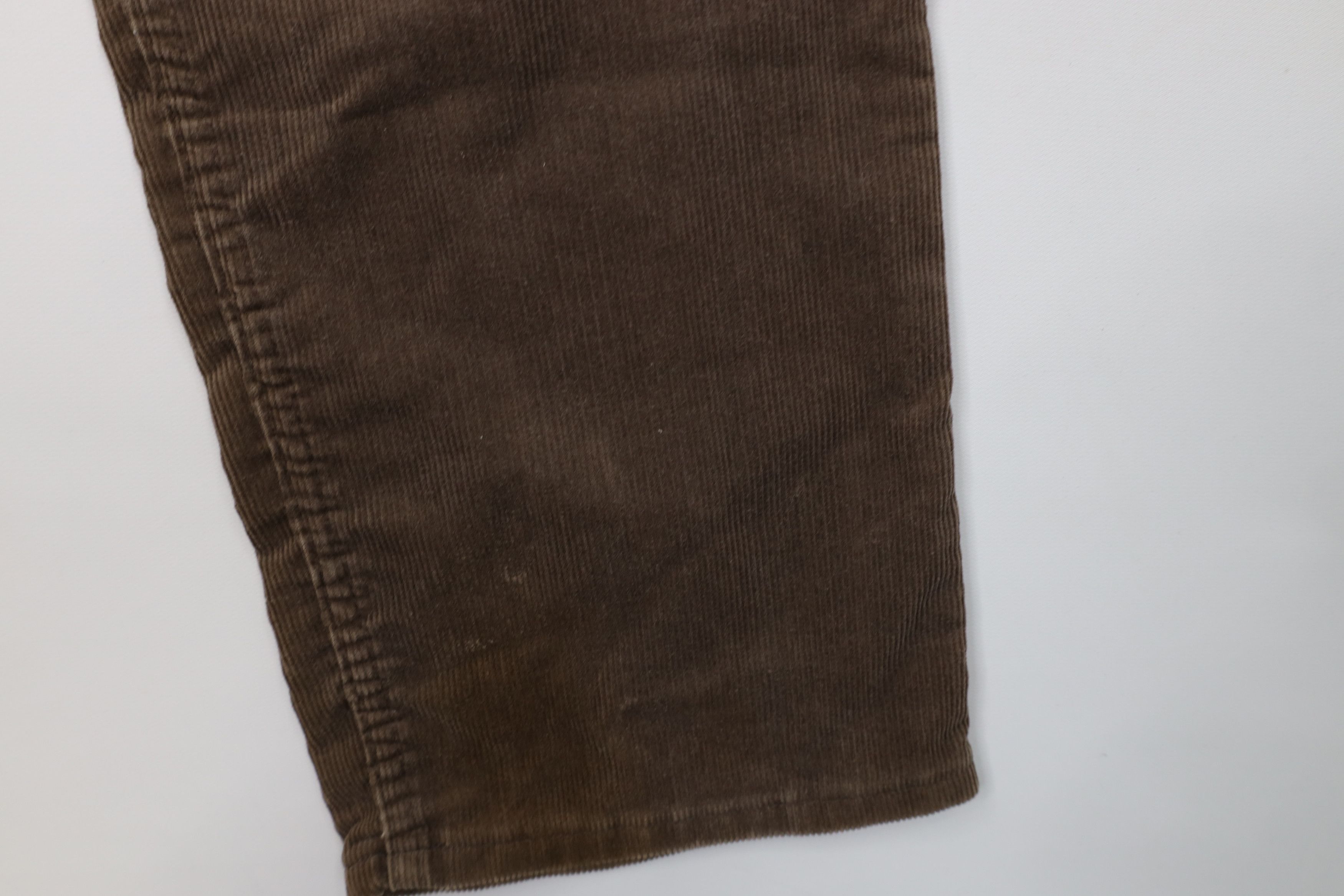 Levi's Vintage 80s Levis Leg Corduroy Chino Pants Brown USA Size US 32 / EU 48 - 5 Thumbnail