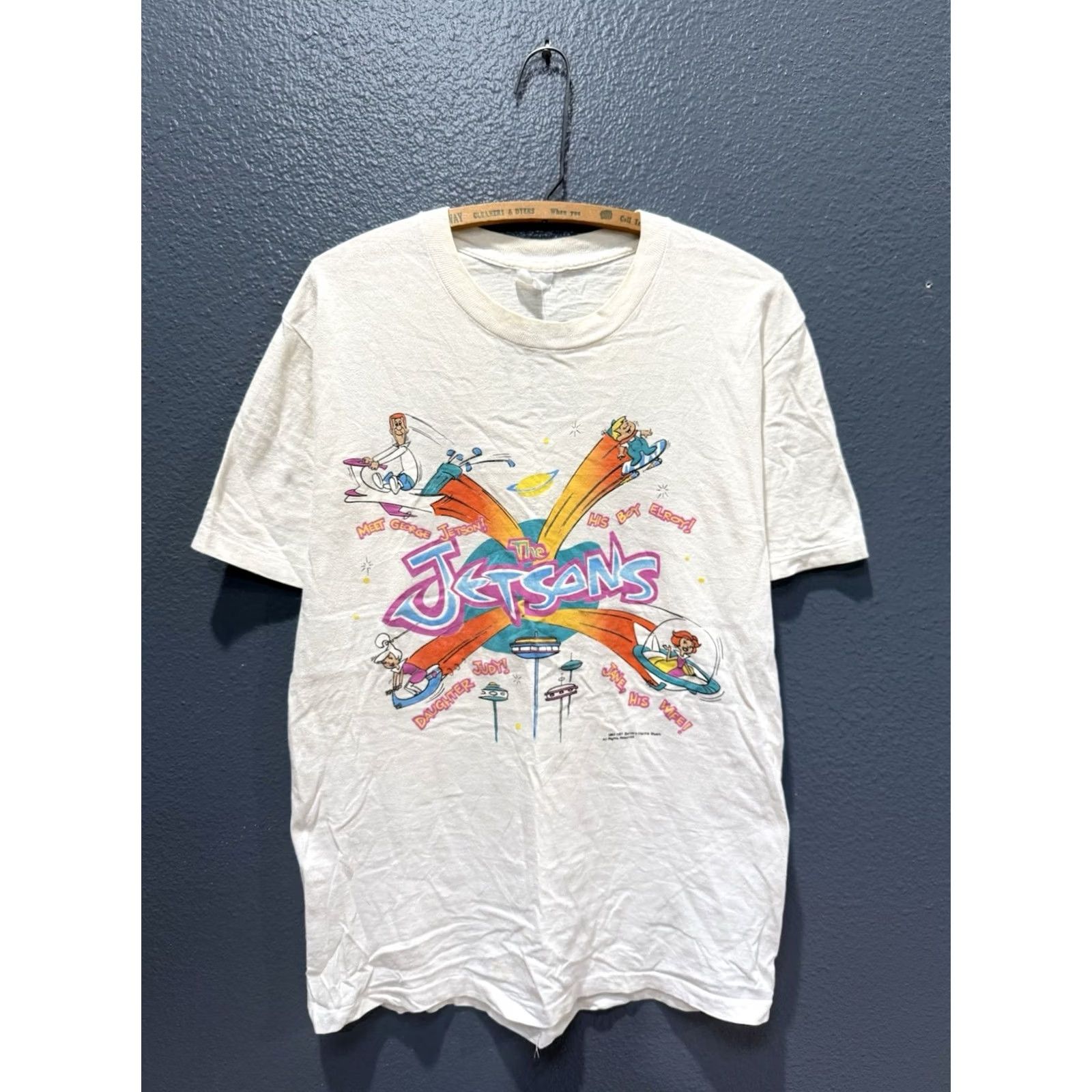Vintage VINTAGE The Jetsons TV Show White Tee Shirt Large Men’s 90s Size US L / EU 52-54 / 3 - 3 Thumbnail