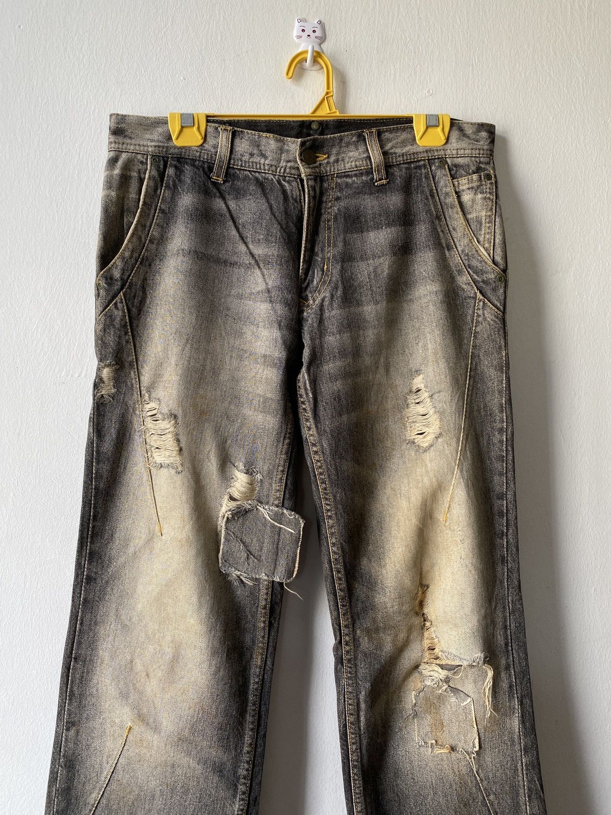 Japanese Brand Japanese Brand Monsieur Nicole Distressed Denim Size US 32 / EU 48 - 3 Thumbnail