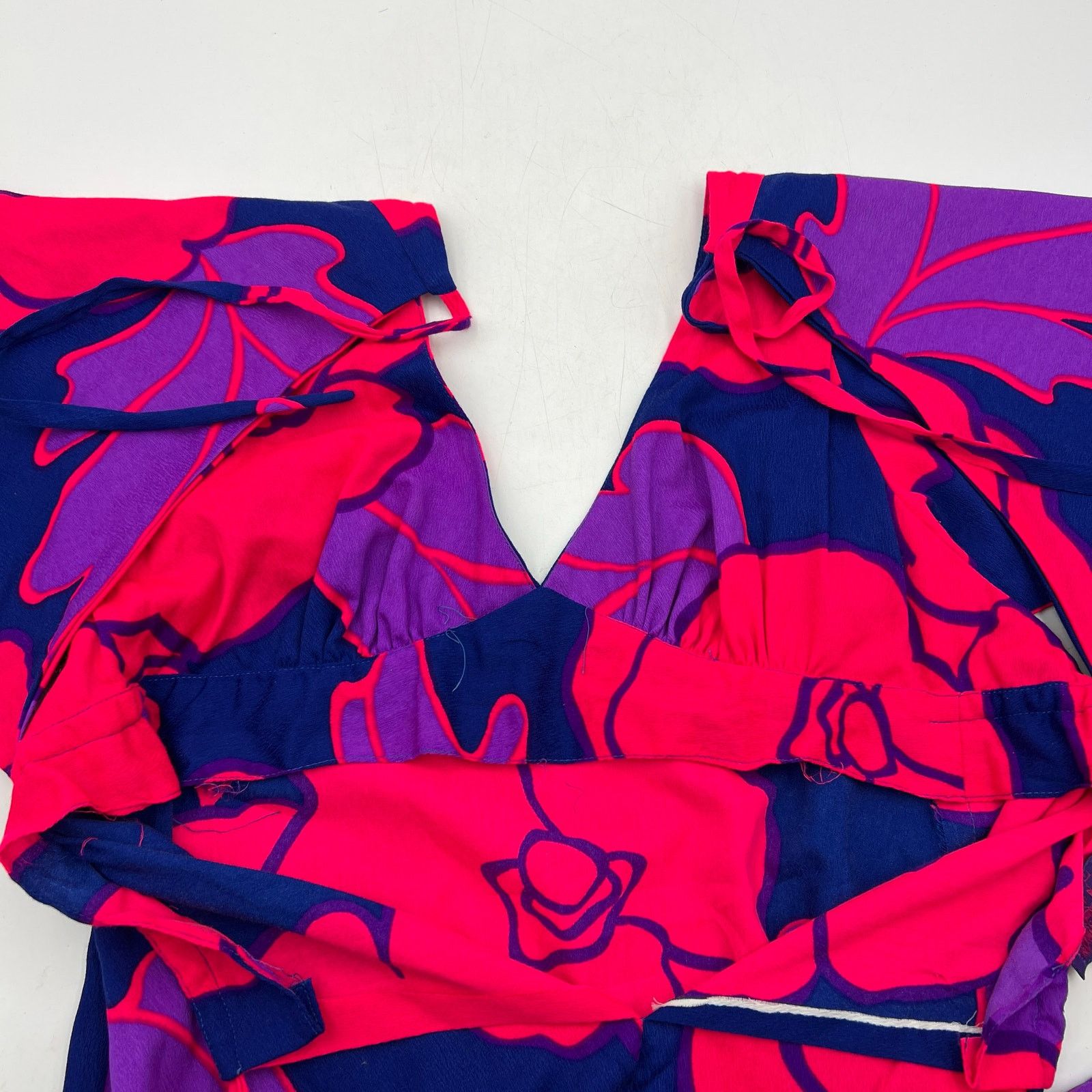 Vintage Vintage Tahiti Imports Hawaiian Floral Cut Out Back Dress Size M / US 6-8 / IT 42-44 - 6 Thumbnail