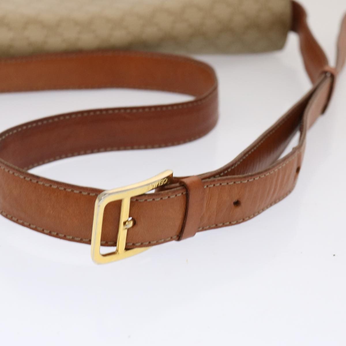 Celine CELINE Macadam Canvas Shoulder Bag Beige Size ONE SIZE - 7 Thumbnail
