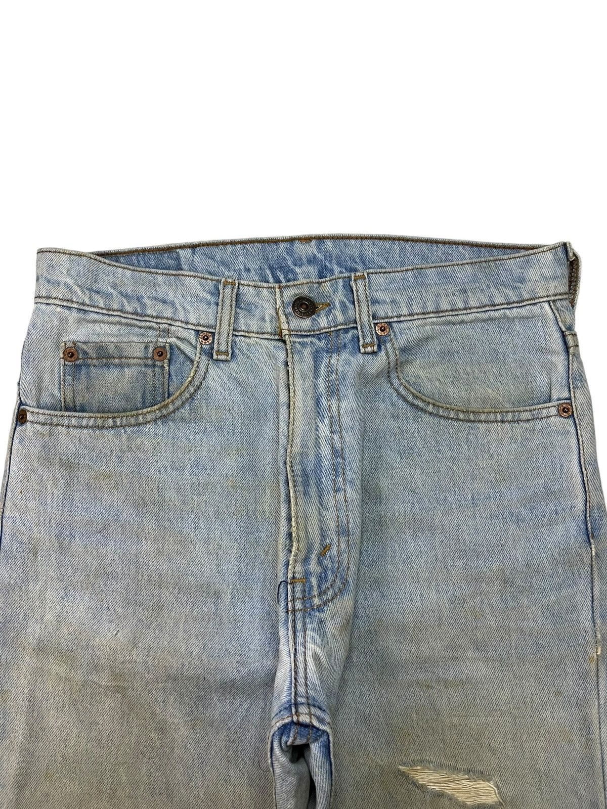 Levi's × Levi's Vintage Clothing Vintage 90s Levis 515 Mud Wash Distressed Loose Jeans Size US 29 - 4 Thumbnail