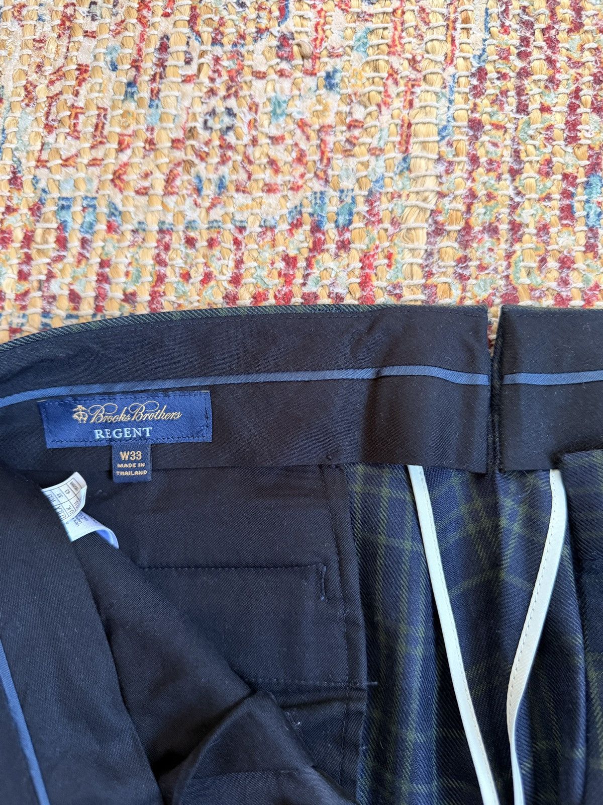Brooks Brothers Brooks Brothers Tartan Regent Pants Size US 33 - 4 Thumbnail