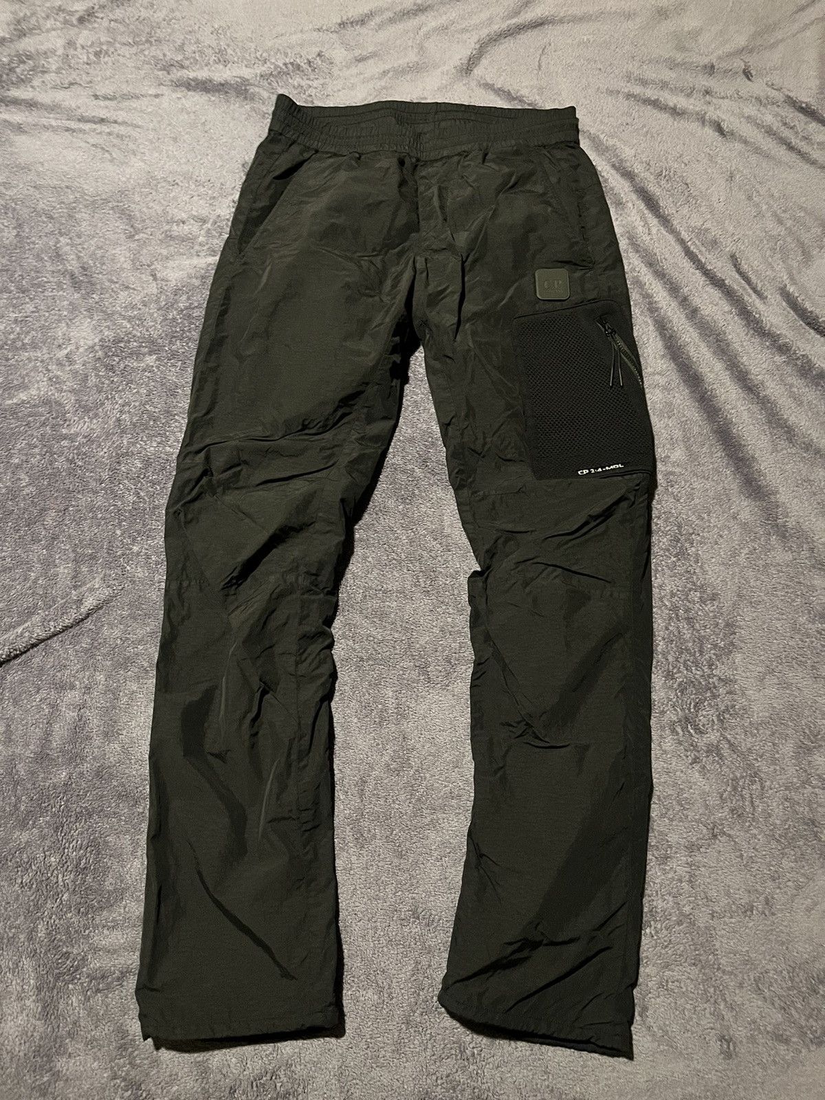 image of C P Company Metropolis Series Black Tech Pants, Men's (Size 44)