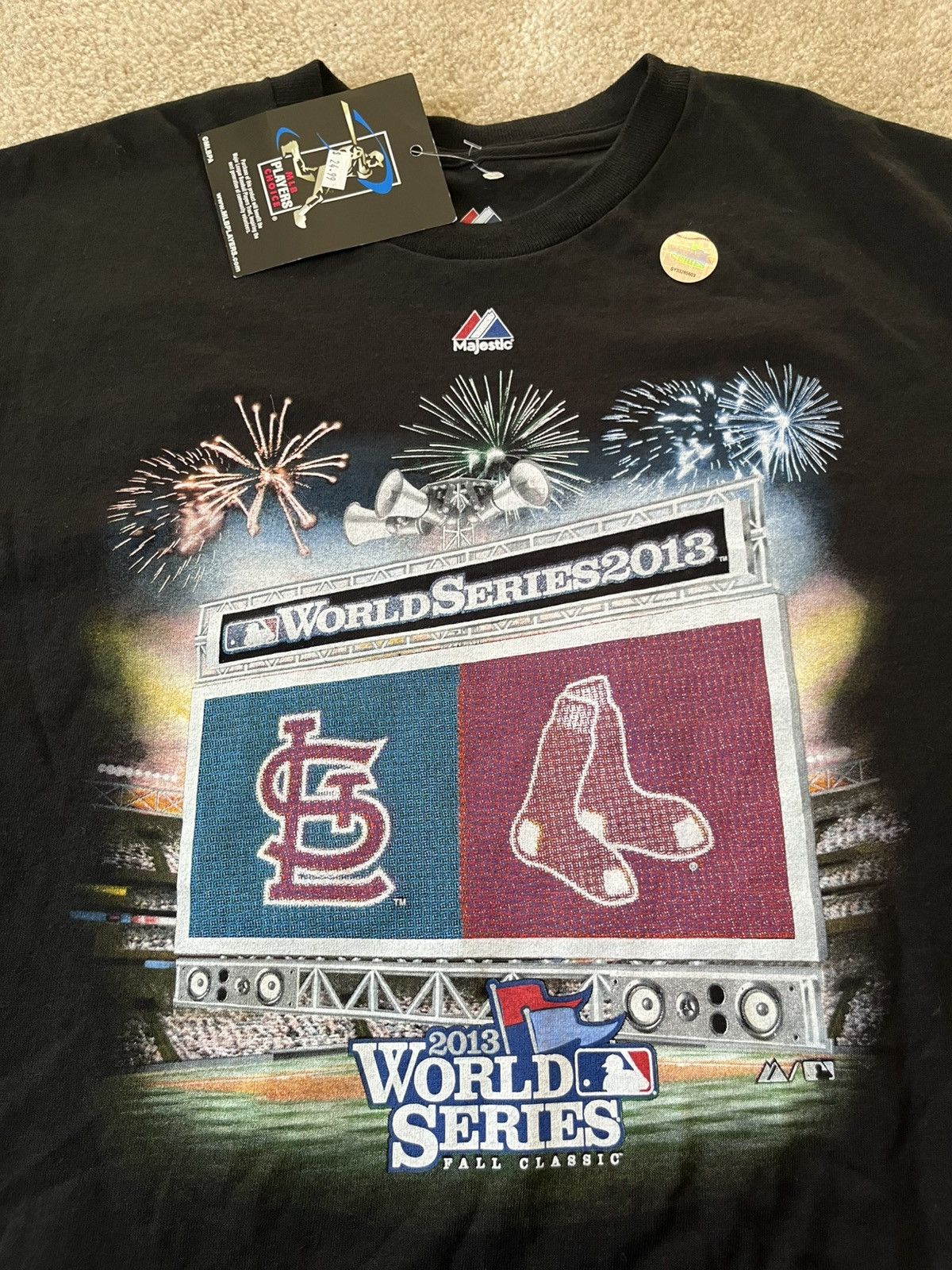 Majestic × Vintage 2013 World Series Boston Red Sox Cardinals roster shirt Size US L / EU 52-54 / 3 - 2 Thumbnail