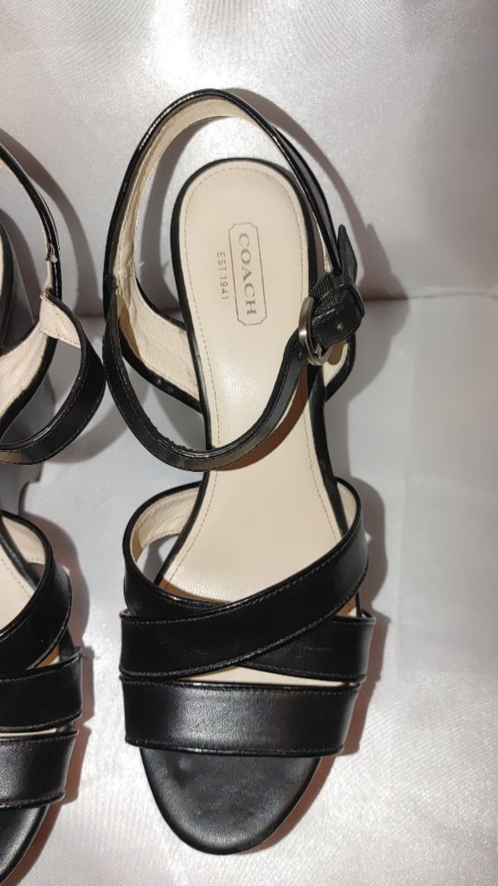 Coach Coach Nikki Leather Platform Sandals Size 8.5B Size US 8.5 / IT 38.5 - 6 Thumbnail