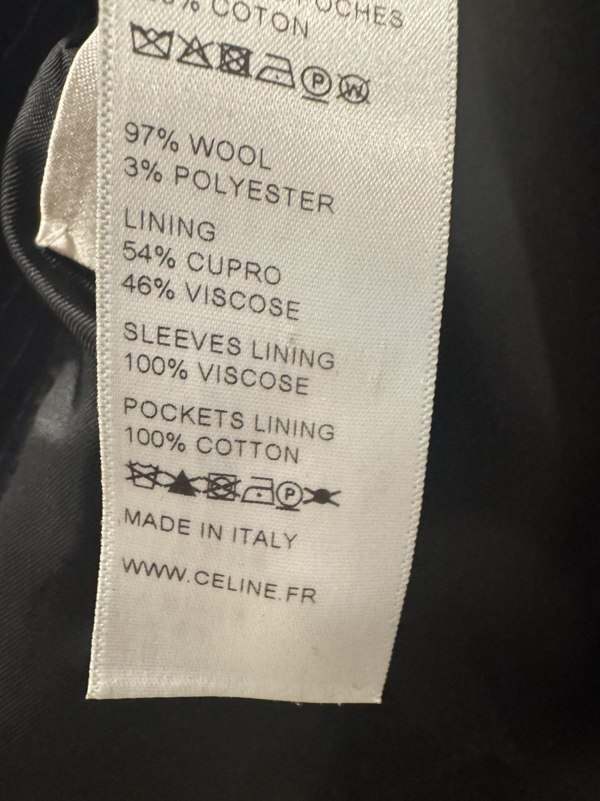 Celine Double breasted Hedi blazer, early Celine years Size 44R - 6 Thumbnail