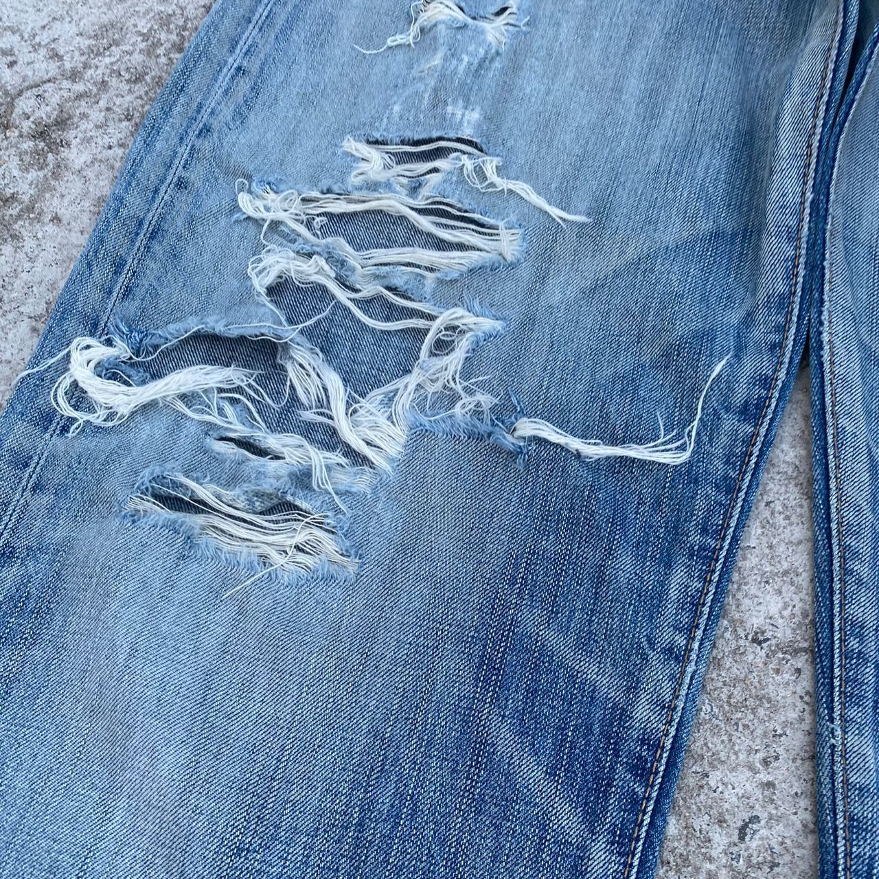 Edwin Vintage Edwin 504 Distressed Denim Kurt Cobain Style Size US 34 / EU 50 - 12 Thumbnail