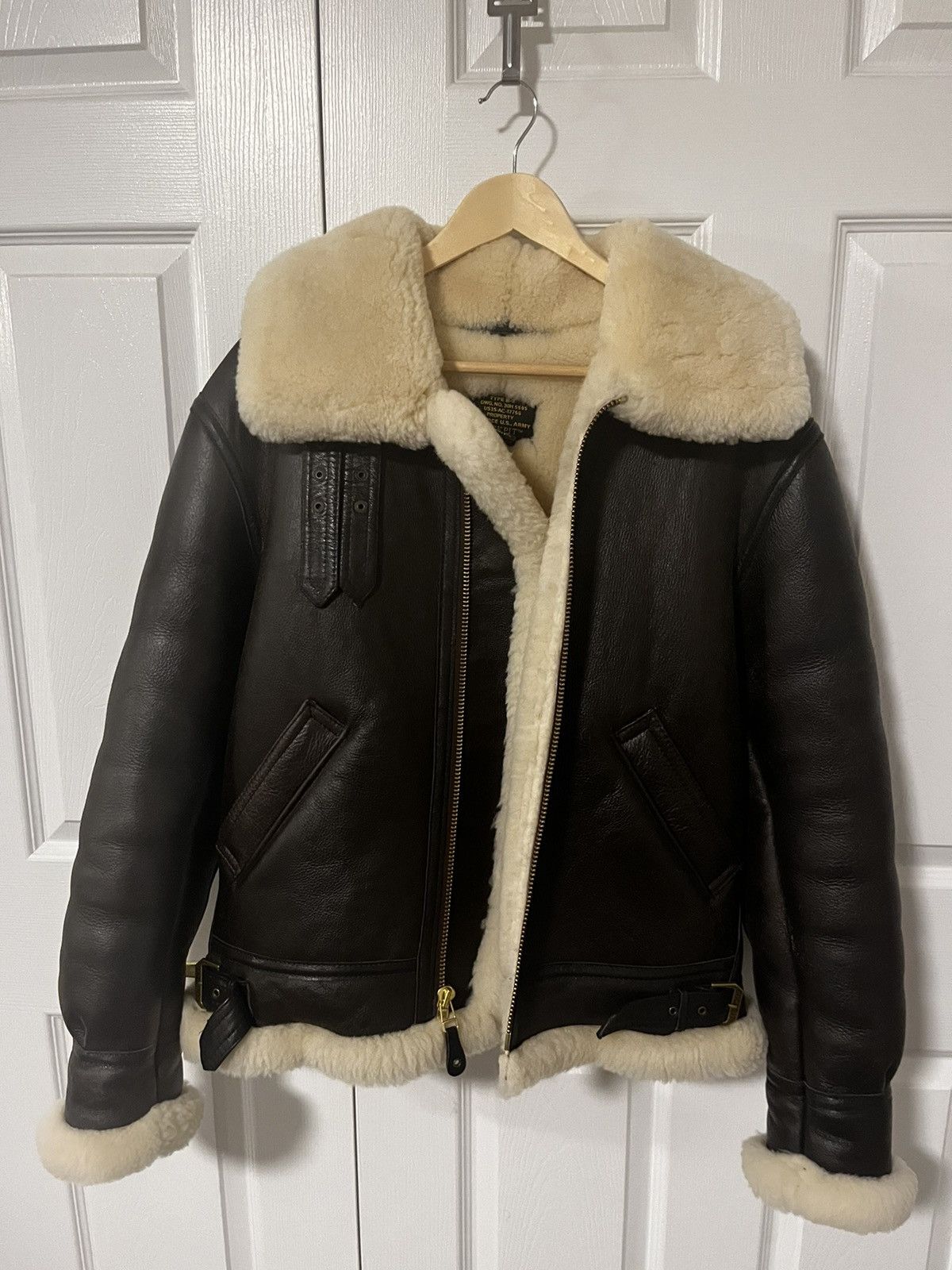 Cockpit USA B-3 Sheepskin Jacket Z2102M Size US XXS / EU 40 - 6 Thumbnail