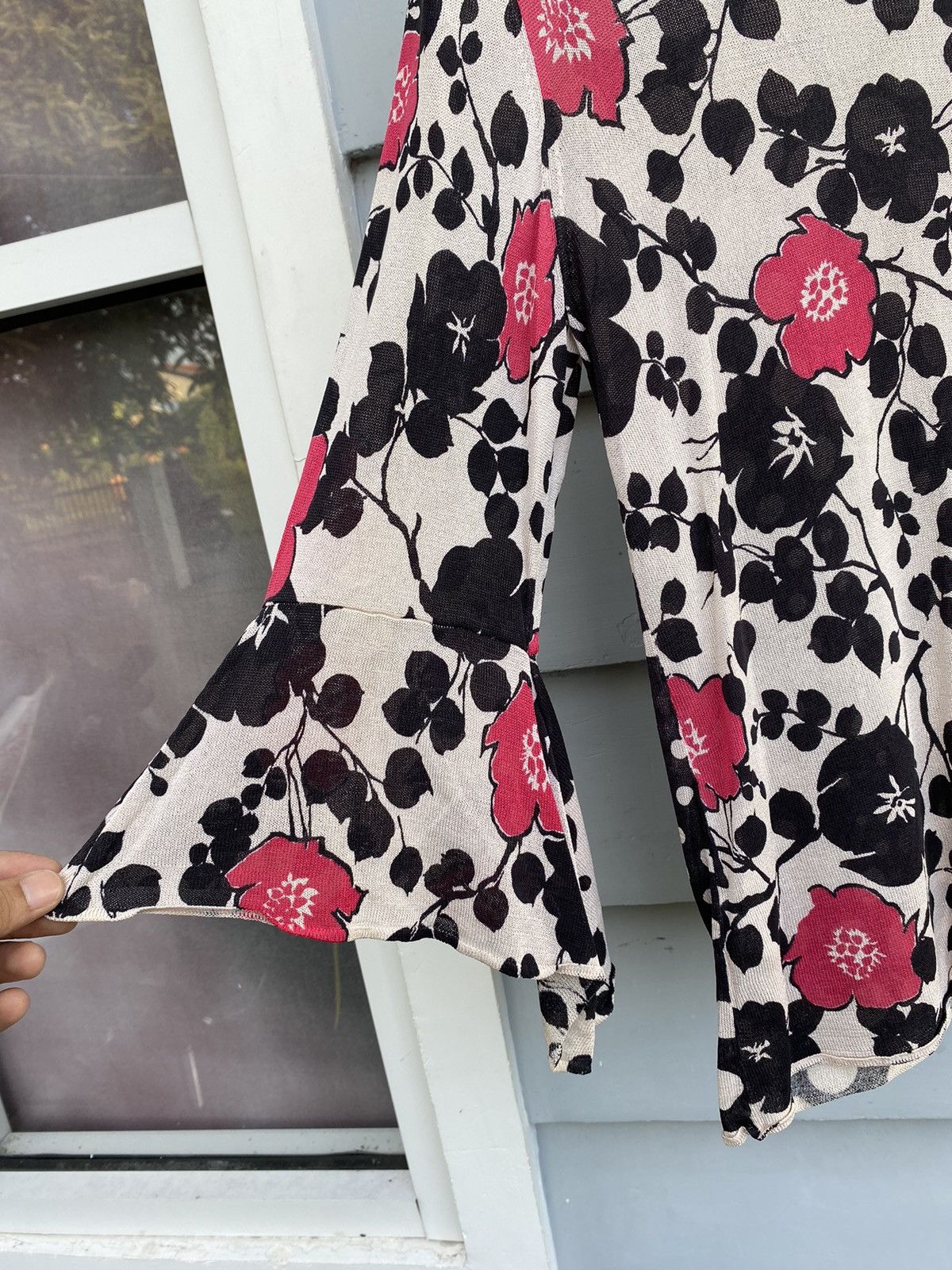 Kenzo Kenzo Silk Sakura Whisper Harmony Blouse Japanese Style Size M / US 6-8 / IT 42-44 - 13 Thumbnail