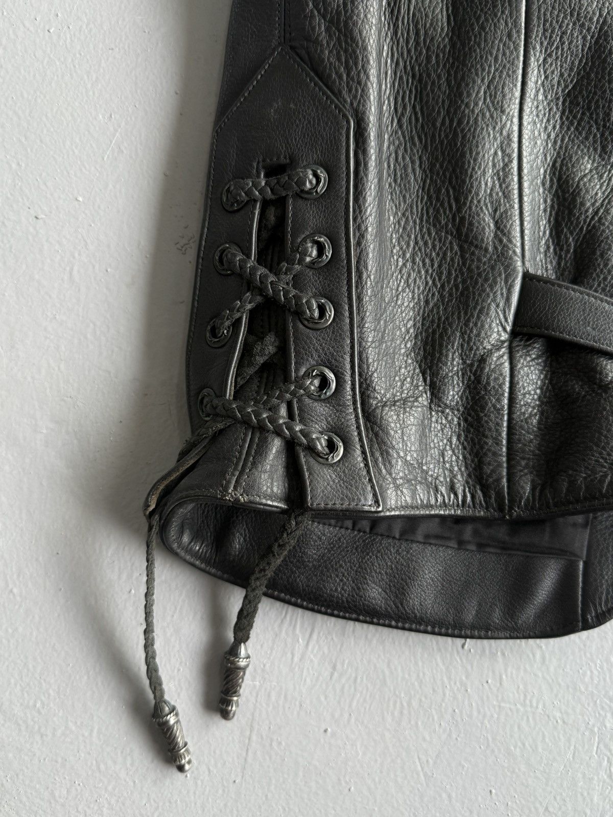 Chrome Hearts GRAIL 90s! Chrome Hearts Cross Leather Vest Size US L / EU 52-54 / 3 - 7 Thumbnail